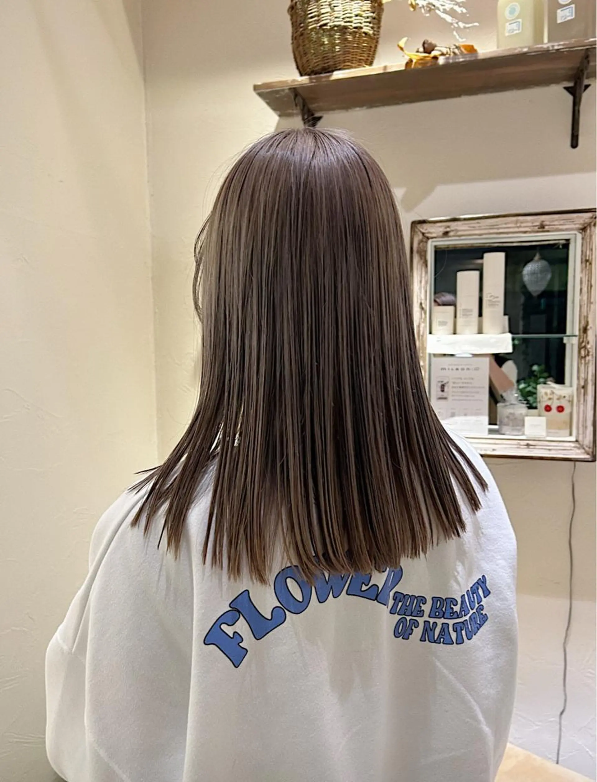 セミロング 艶カラー/ 縮毛矯正 /   タキダのヘアスタイル