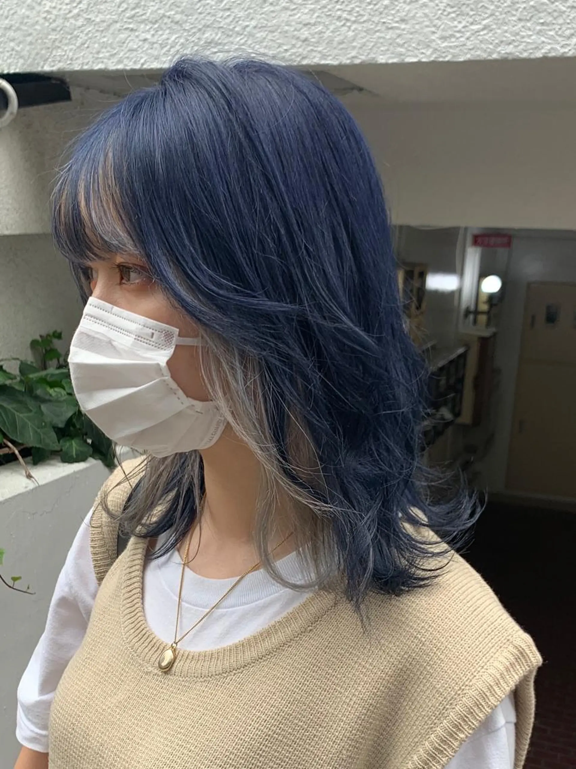 ミディアム カラー ヘアアレンジ ニュアンスハイトーン 🌙サイダサキのヘアスタイル