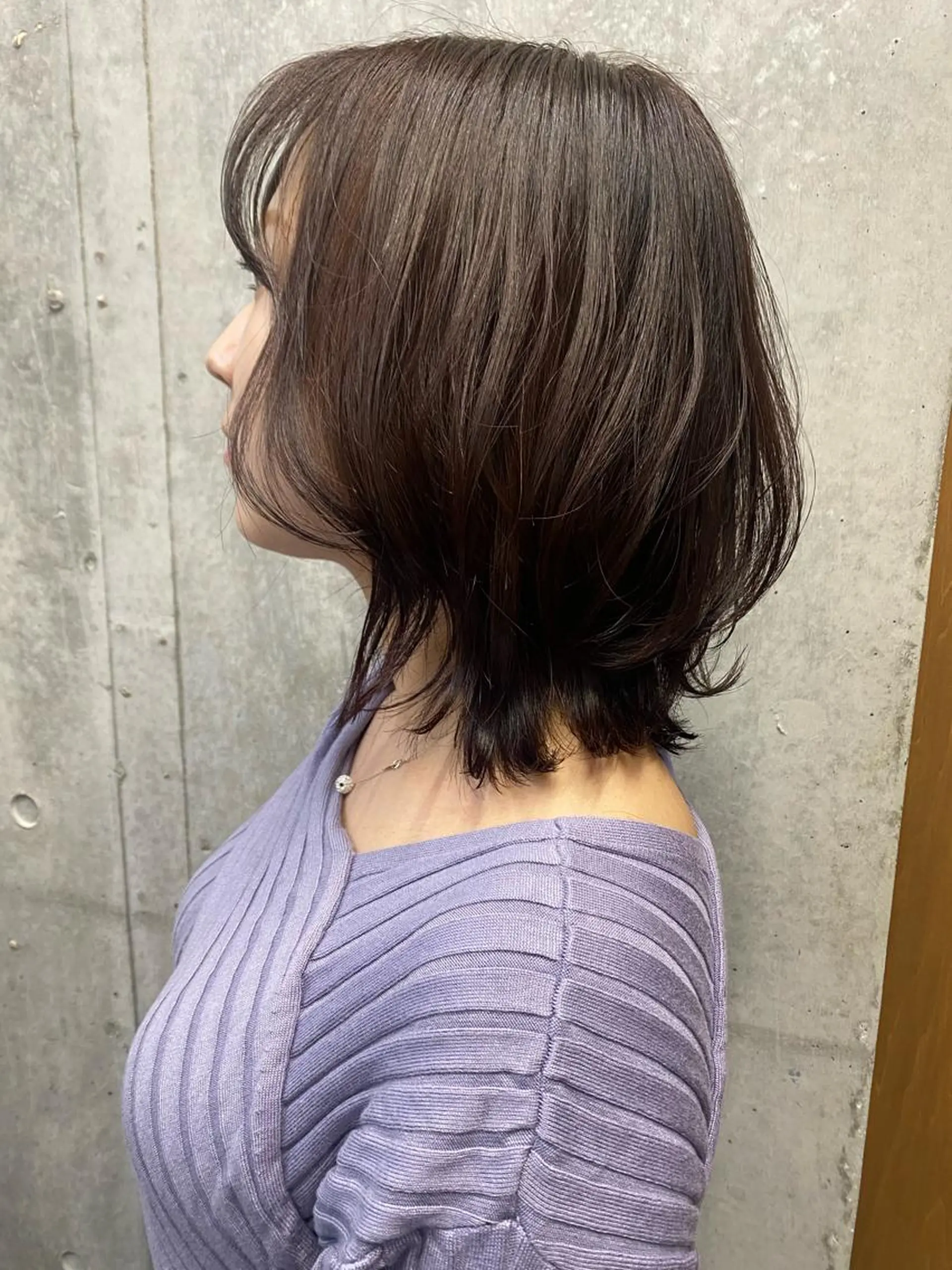 ミディアム カット ヘアカラー トリートメント ❣️髪質改善特化❣️ カモアオイのヘアスタイル