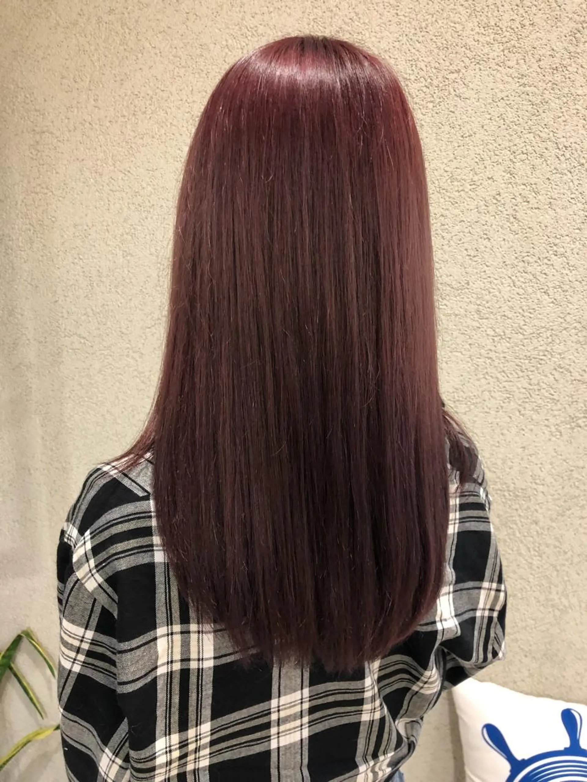 ロング カラー ブリーチ ピンクカラー カット ヘアカラー トリートメント 阿部 美咲のヘアスタイル