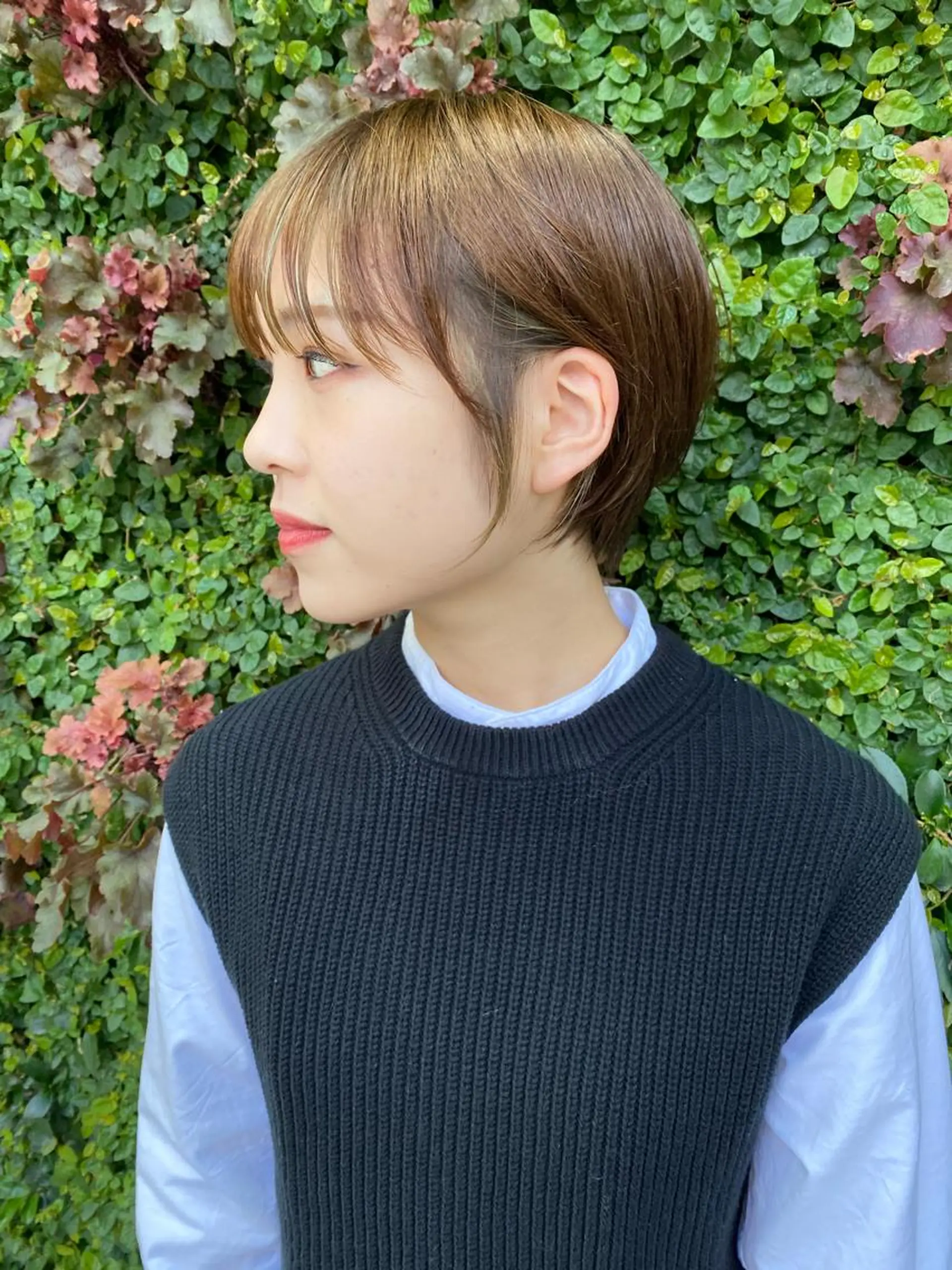 ショート カラー ショートヘア カット ヘアカラー トリートメント 山崎 雄太のヘアスタイル