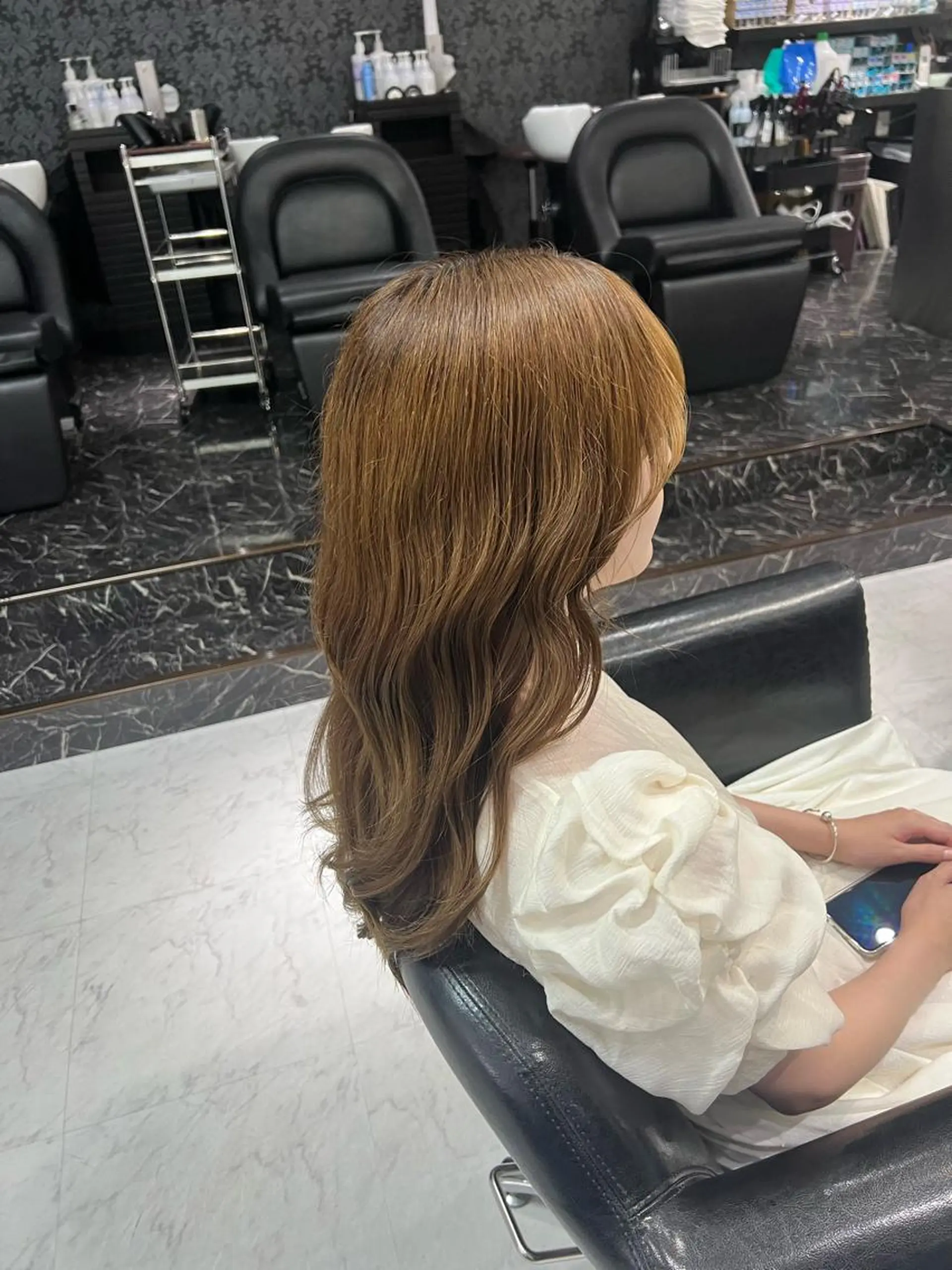 ロング カラー ヘアアレンジ 飛田 楓信のヘアスタイル