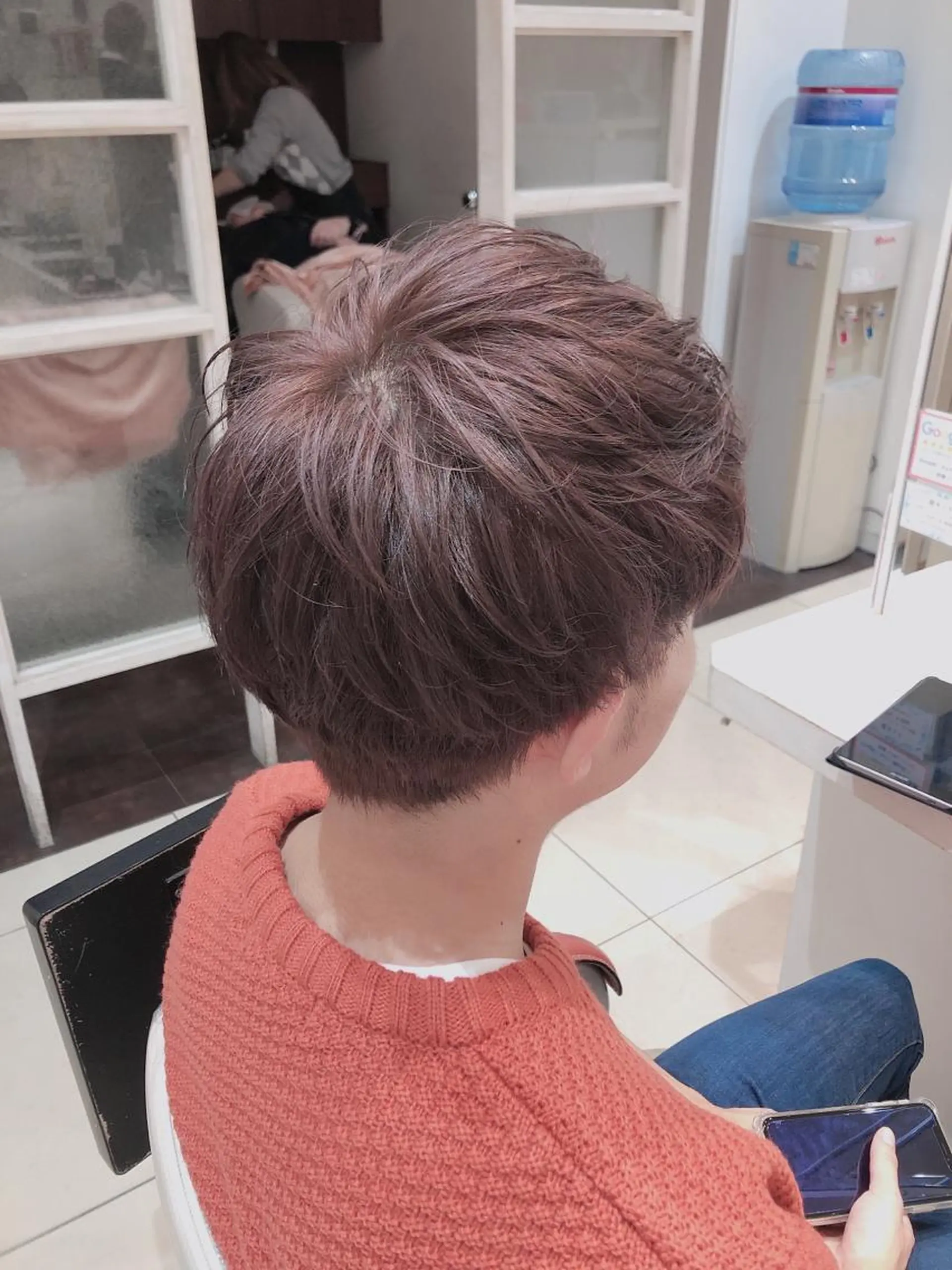 ショート カラー メンズ ピンクカラー シルバー はだゆうき @hadadan08のヘアスタイル