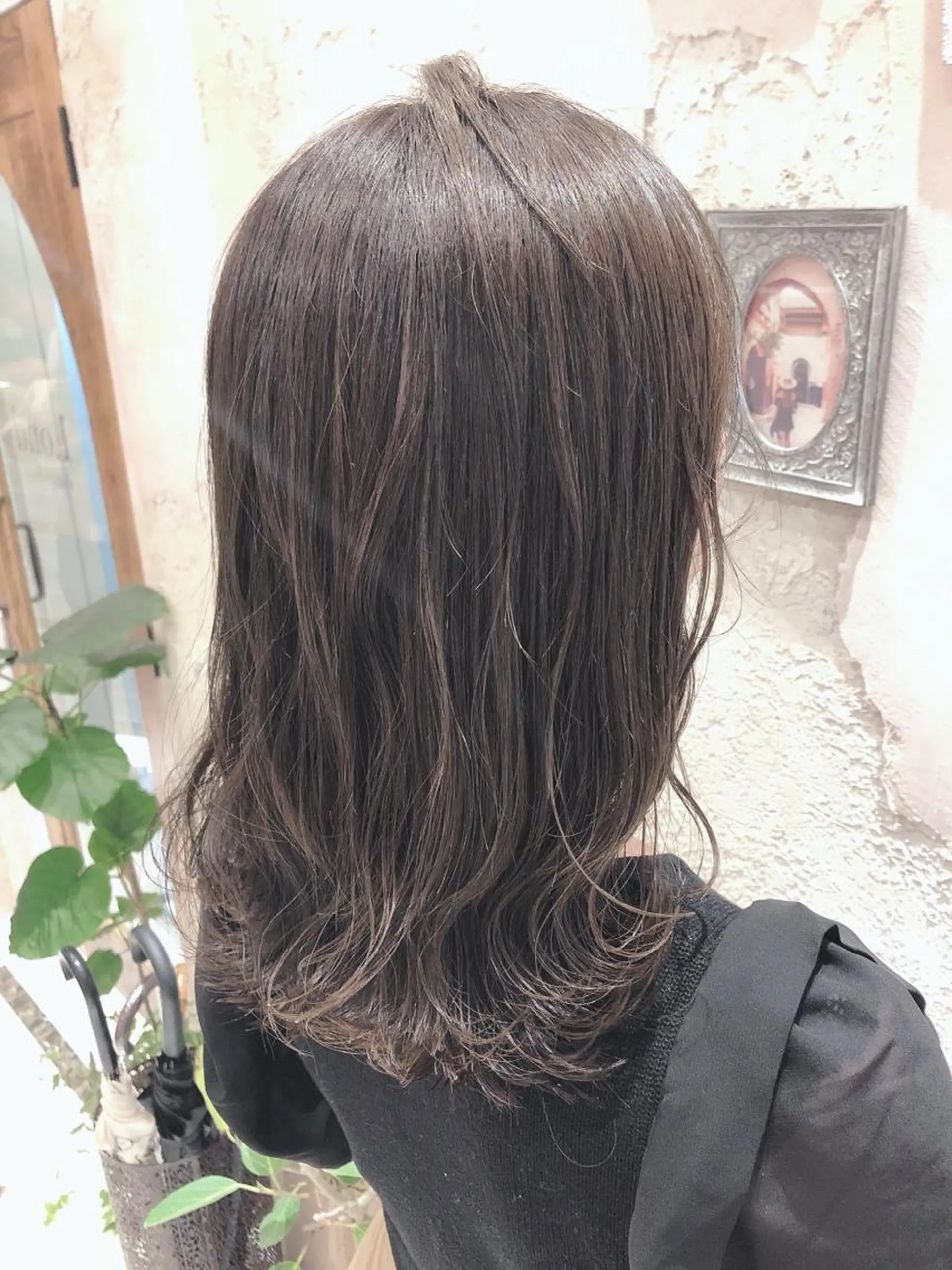 ミディアム アッシュ カット ヘアカラー トリートメント 代表山口ひな 髪質改善のプロのヘアスタイル