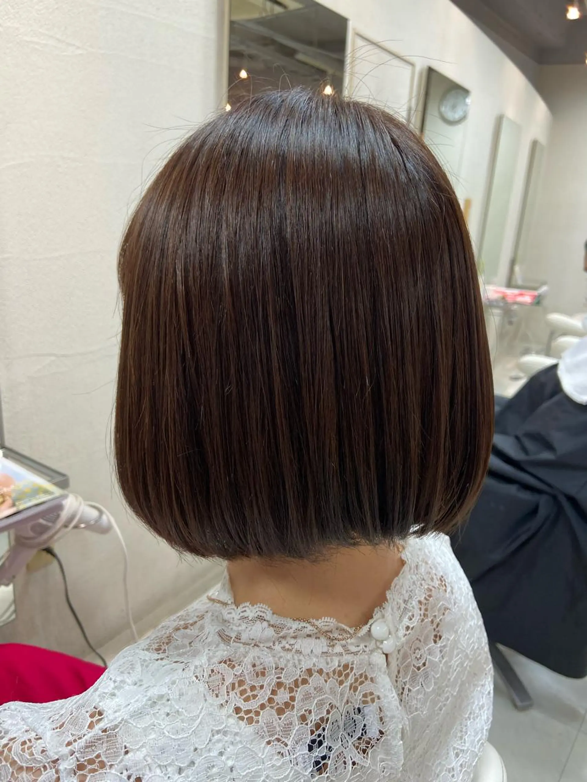 ショート カラー ブラウンカラー オレンジ ピンクカラー ヘアカラー トリートメント 菊地 美憂のヘアスタイル