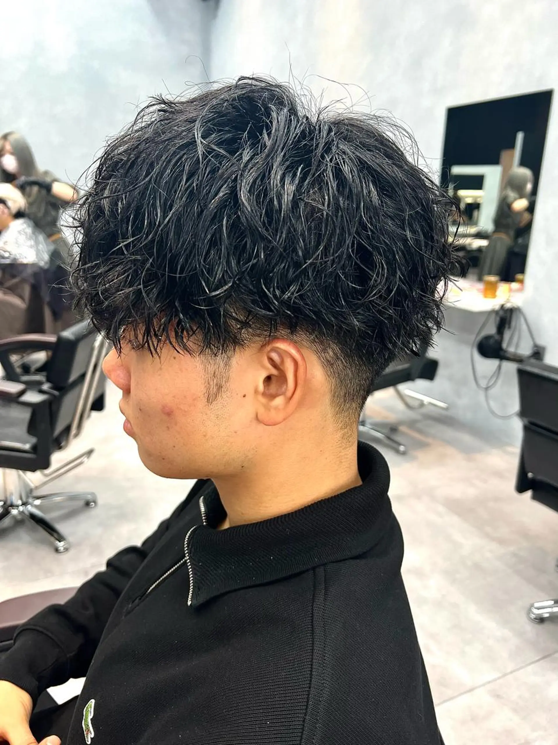ショート パーマ メンズ カット パーマ 🦩パーマン🦩佐藤 航太のヘアスタイル