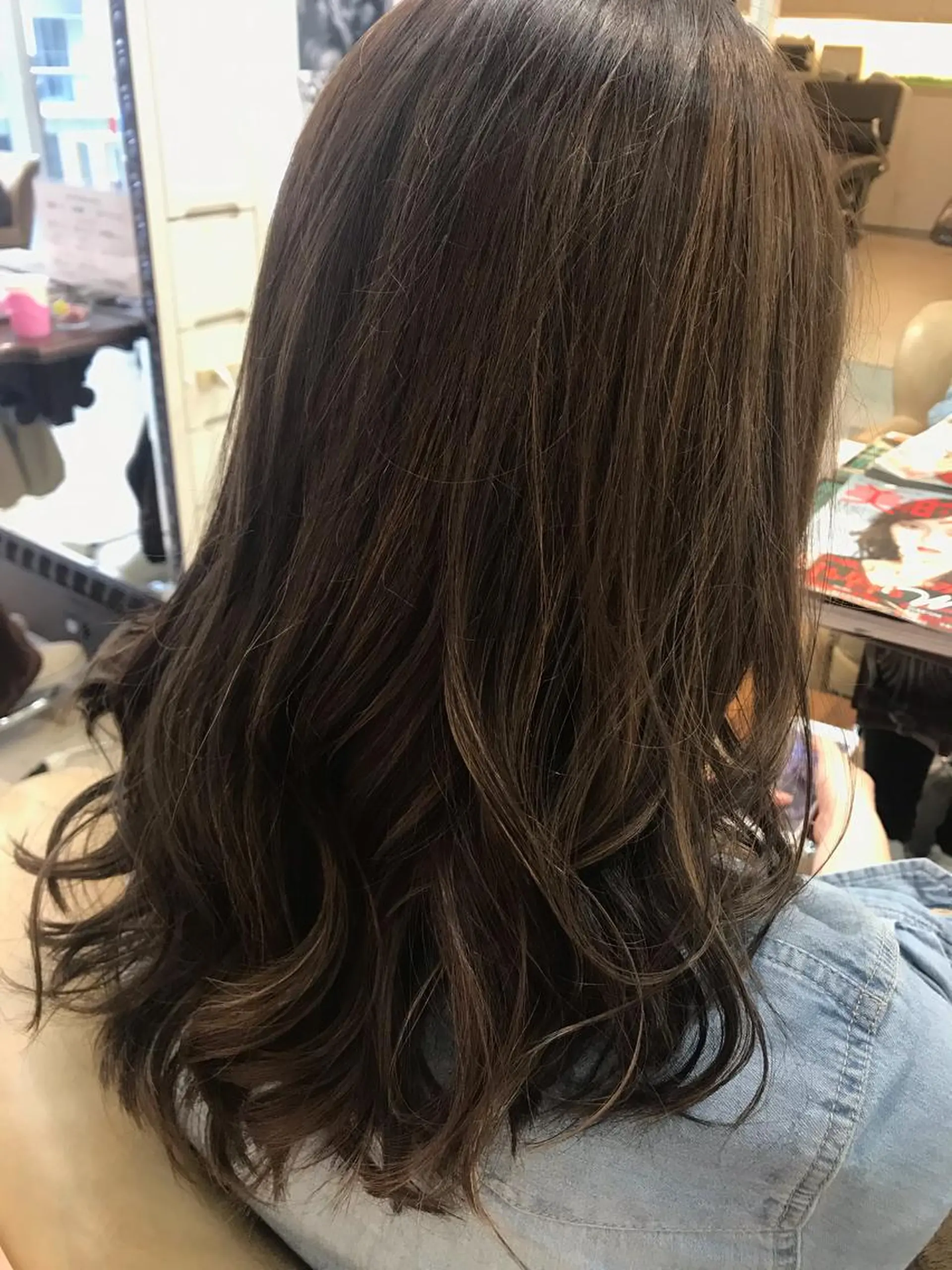 ロング カラー ヘアカラー トリートメント 半個室サロン/透明感 /艶髪♡岸上 温♡のヘアスタイル