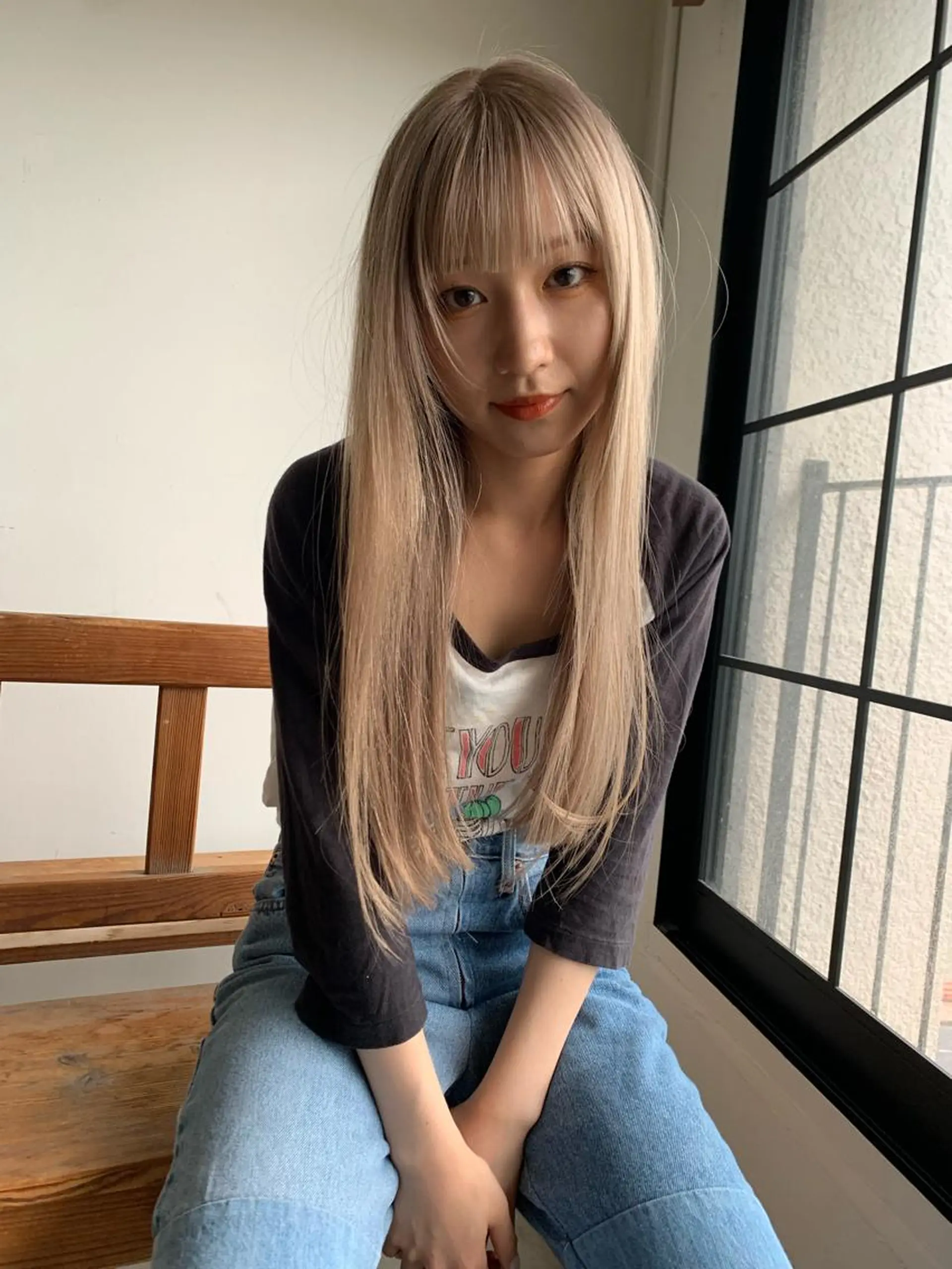 ロング カラー ブリーチカラーが人気 onnuのヘアスタイル