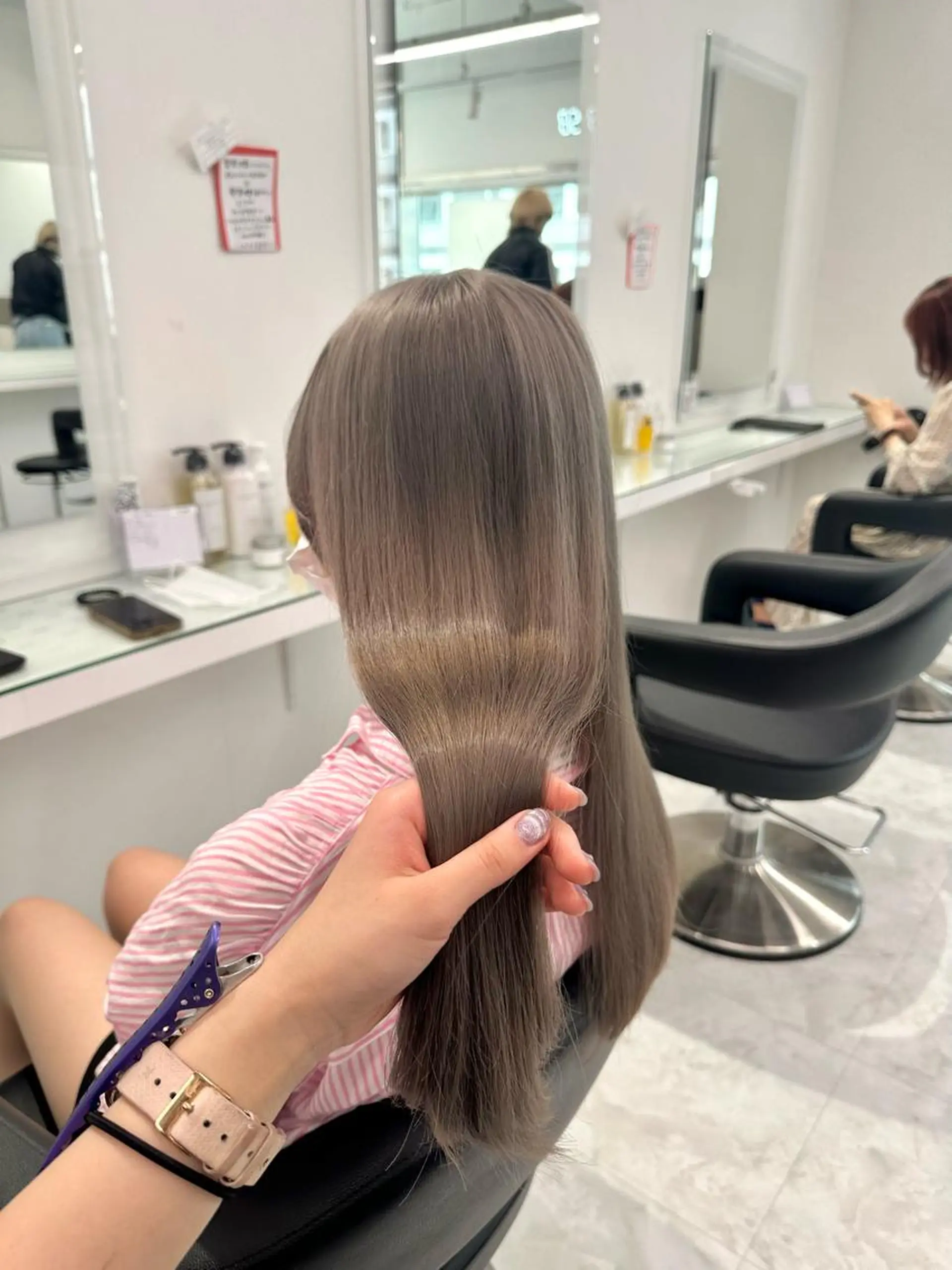 カラー マンツーマン/原宿/ 透明感カラー⭐️のヘアスタイル