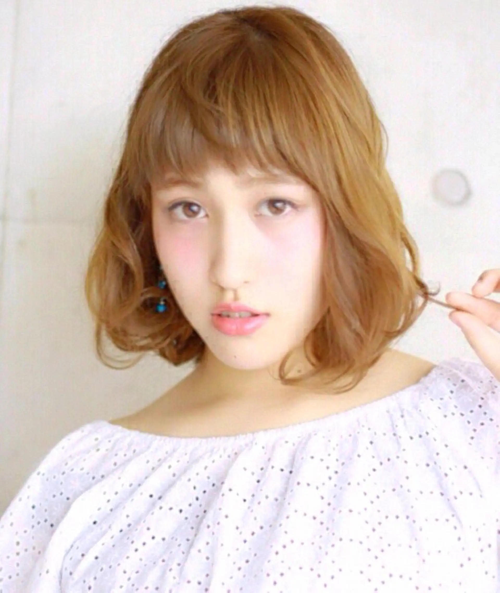 ミディアム カラー パーマ 透明感カラー Lumderica(ラムデリカ)所属・ラムデリカ YUKAのヘアスタイル