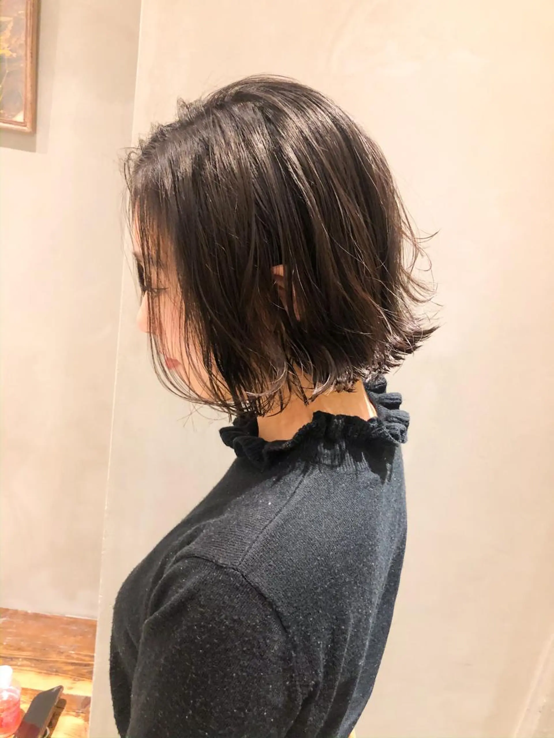 ショート カラー パーマ ヘアアレンジ 切りっぱなしボブ ボブ カット 顔周りcut・ご相談 =新宿しずく🇰🇷のヘアスタイル
