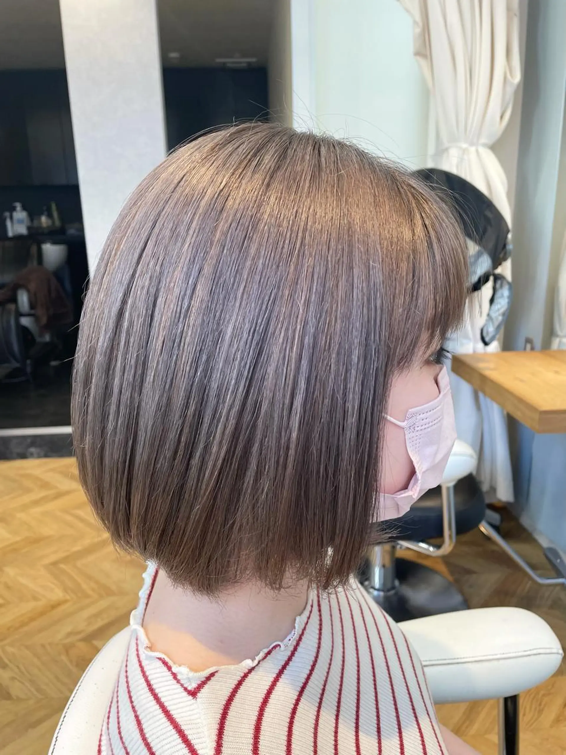 ミディアム 青木 優歩のヘアスタイル