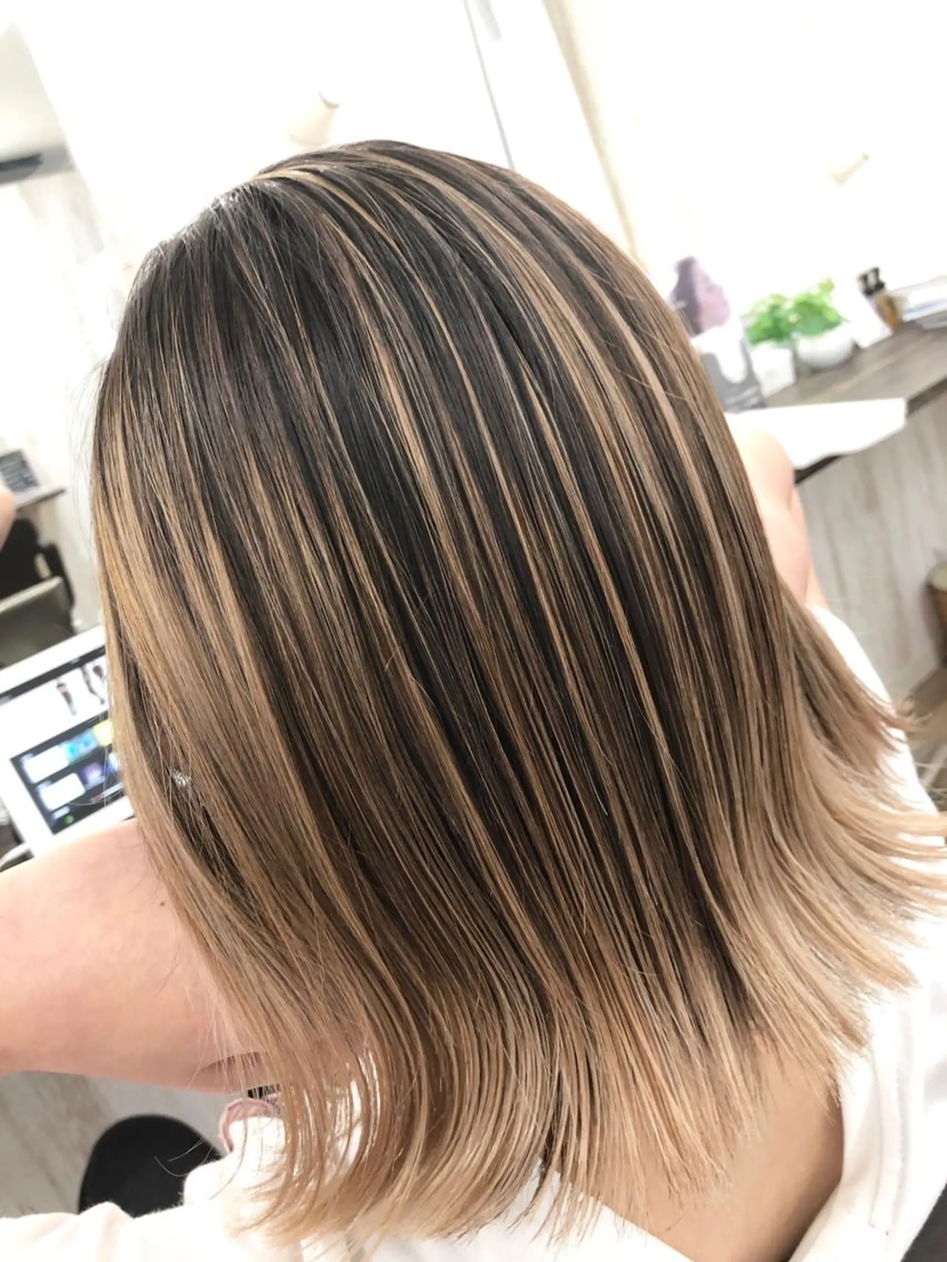 セミロング カラー プライベートサロン LyoN/RYOTAのヘアスタイル