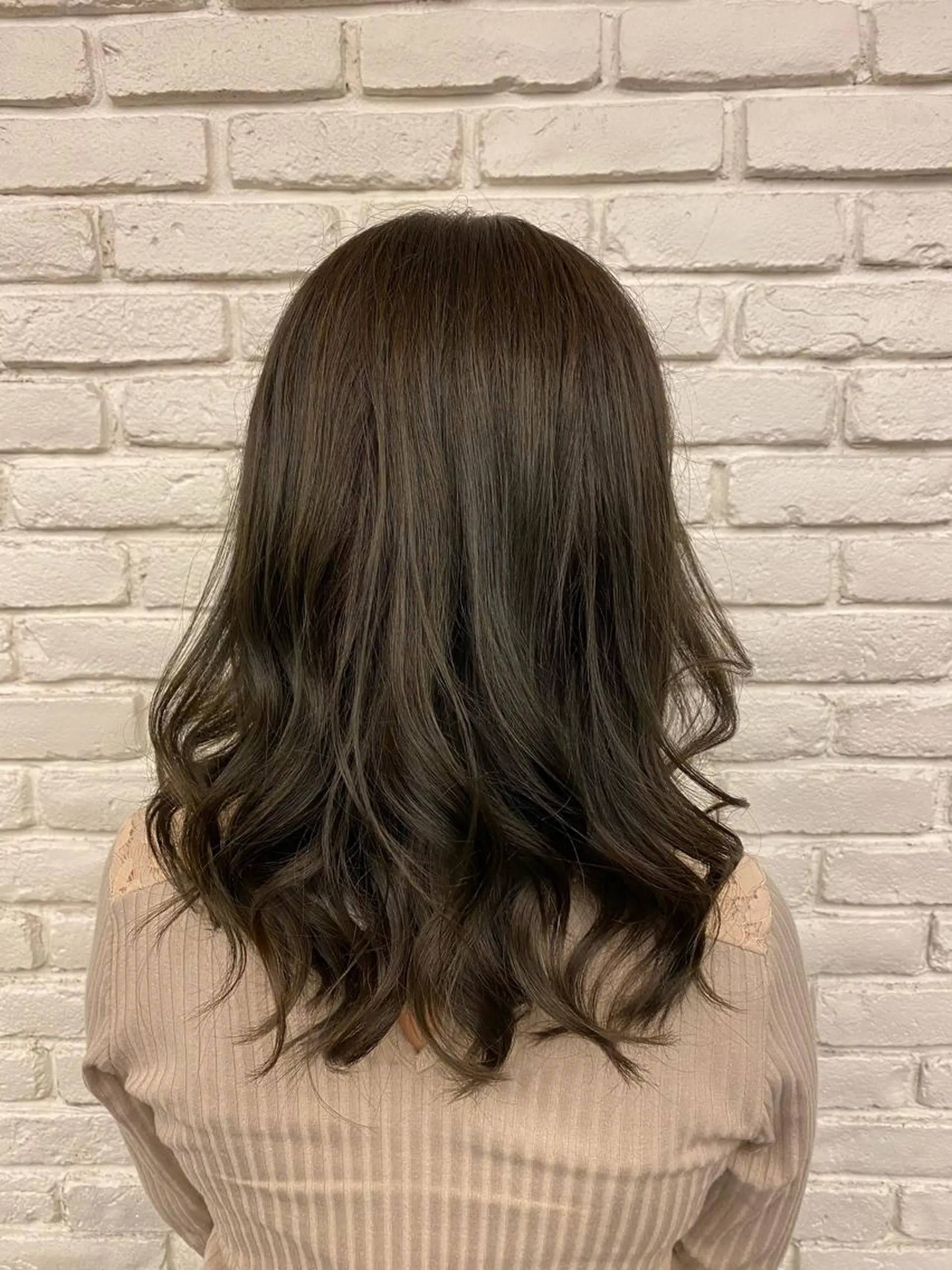 セミロング カラー 透明感カラー トリートメント カット ヘアカラー トリートメント ヘアセット 🍑まき/カット /髪質改善カラー🍑のヘアスタイル