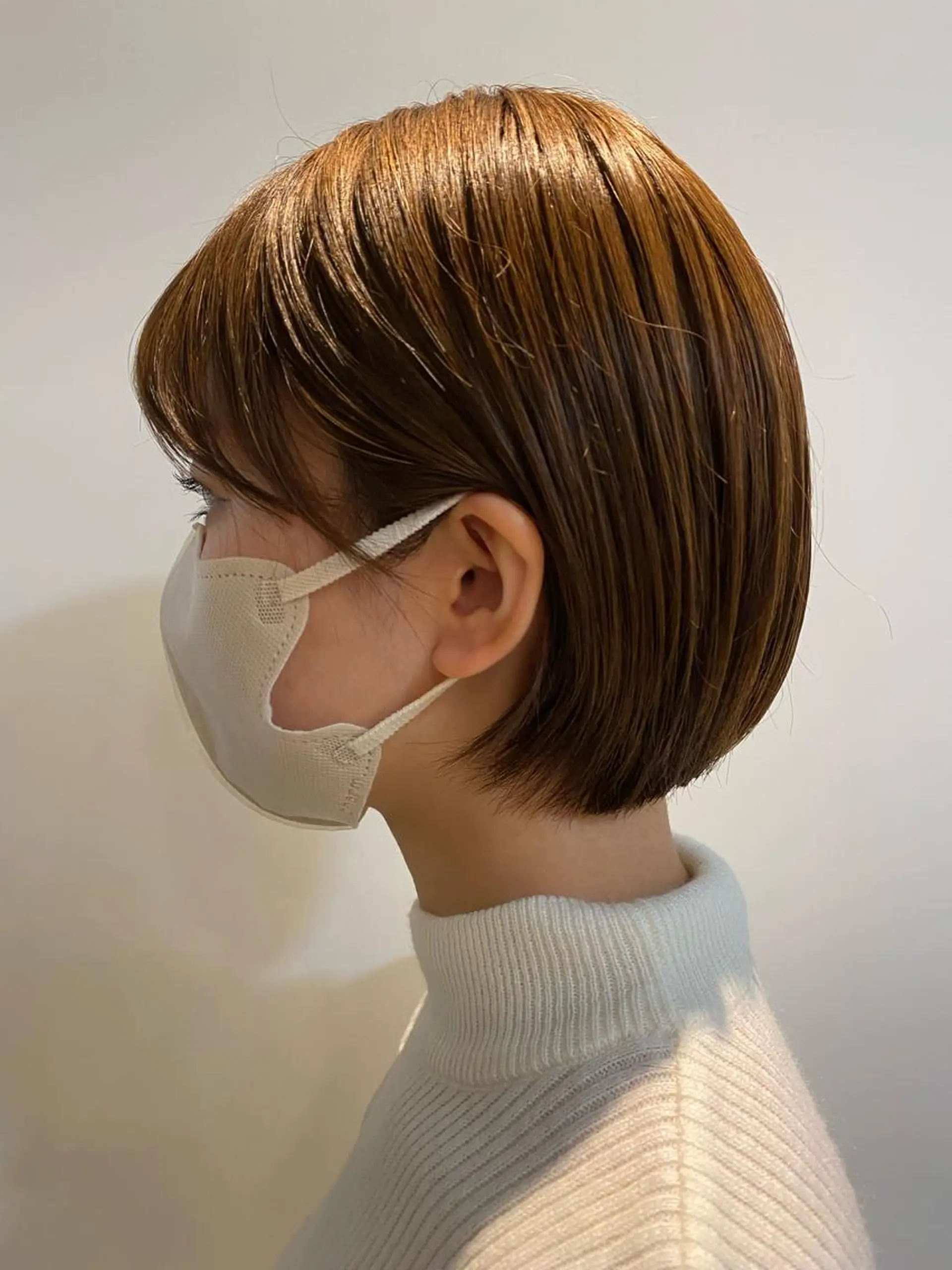 ショート ショートボブ ボブ ショートヘア カット ヘアカラー トリートメント 聖斗 /ハイトーン/パーマのヘアスタイル