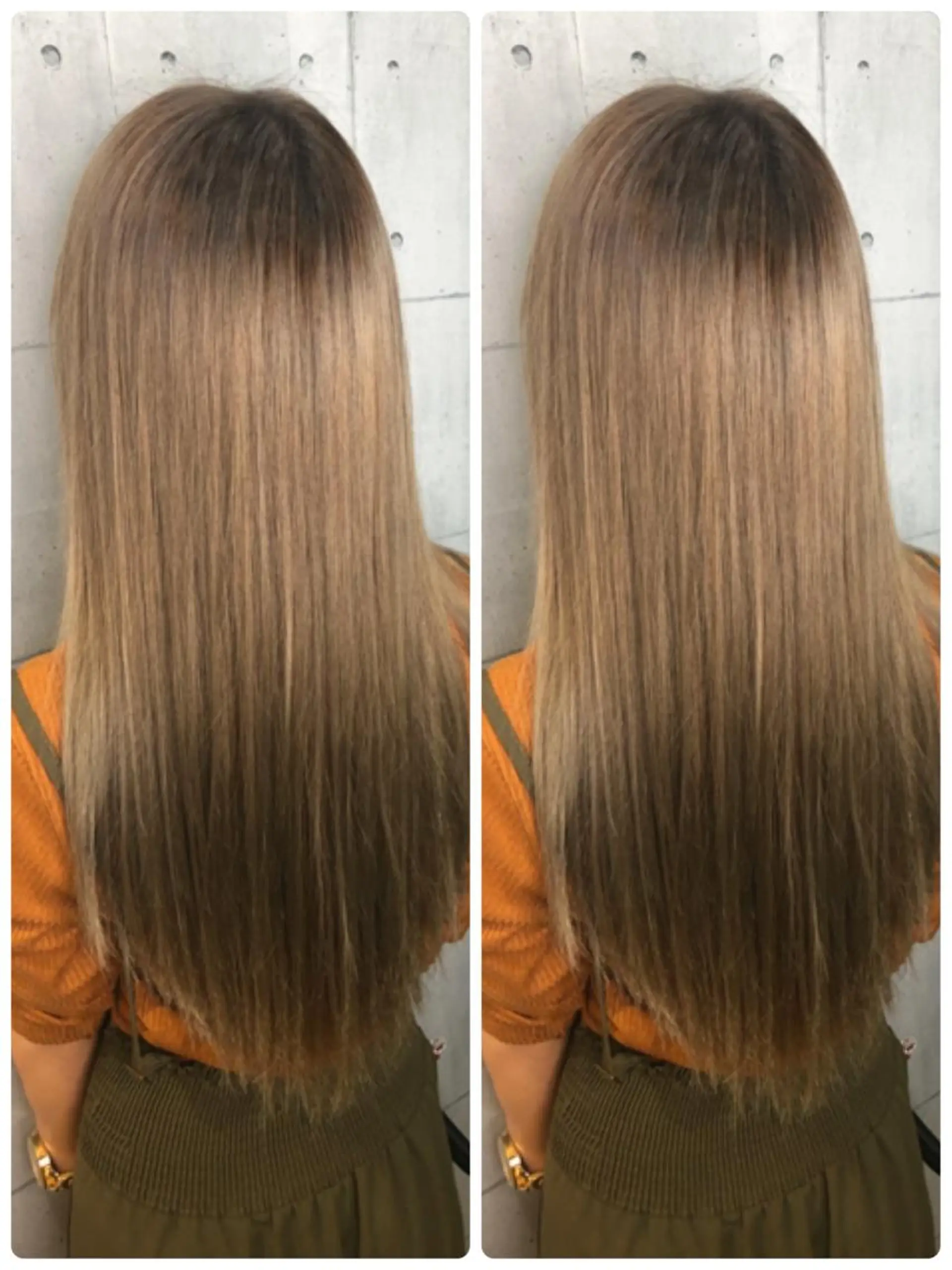 ロング カラー 金沢 広美のヘアスタイル