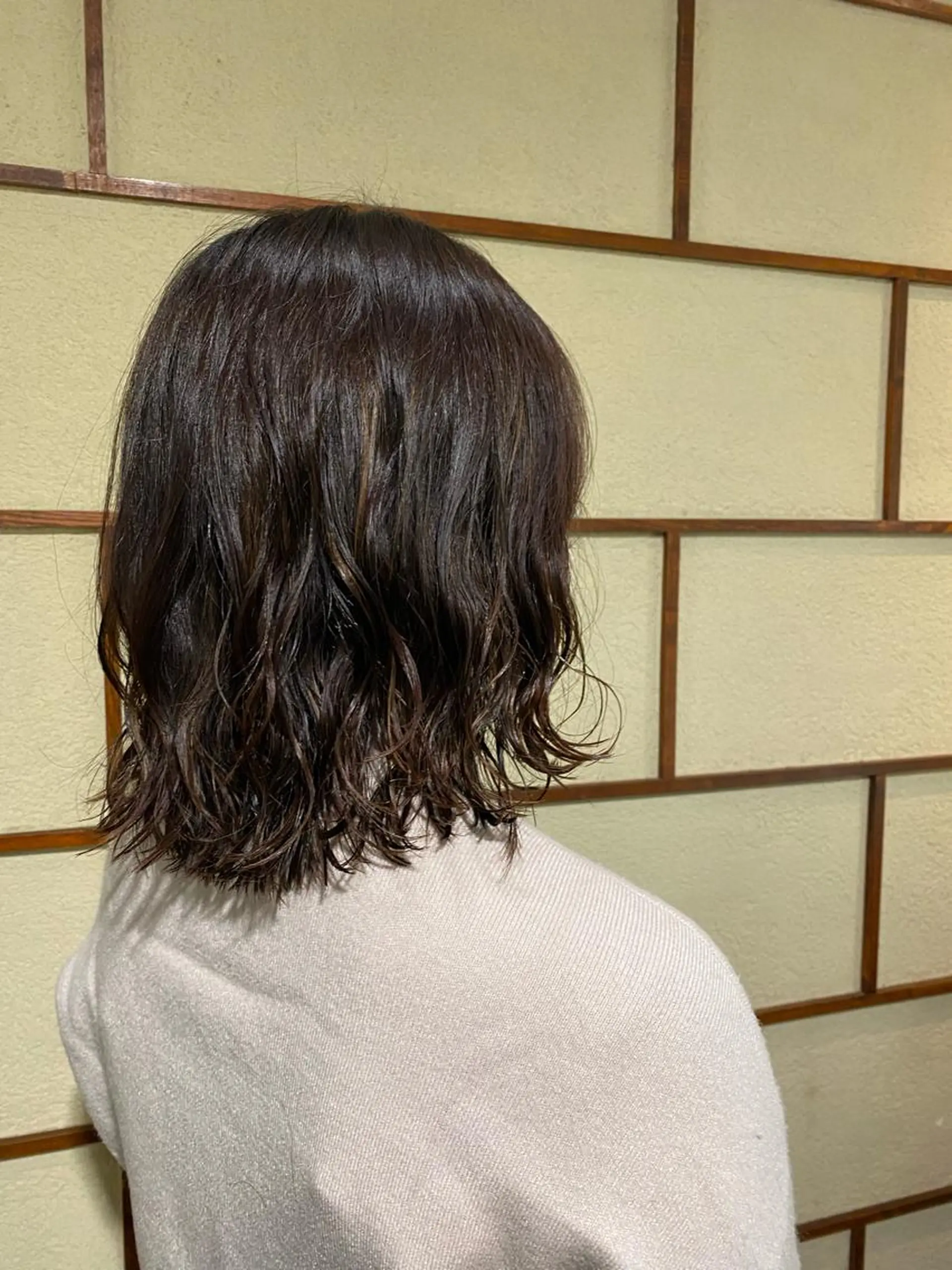 ミディアム ミディアムパーマ カット パーマ 白井 雅美のヘアスタイル