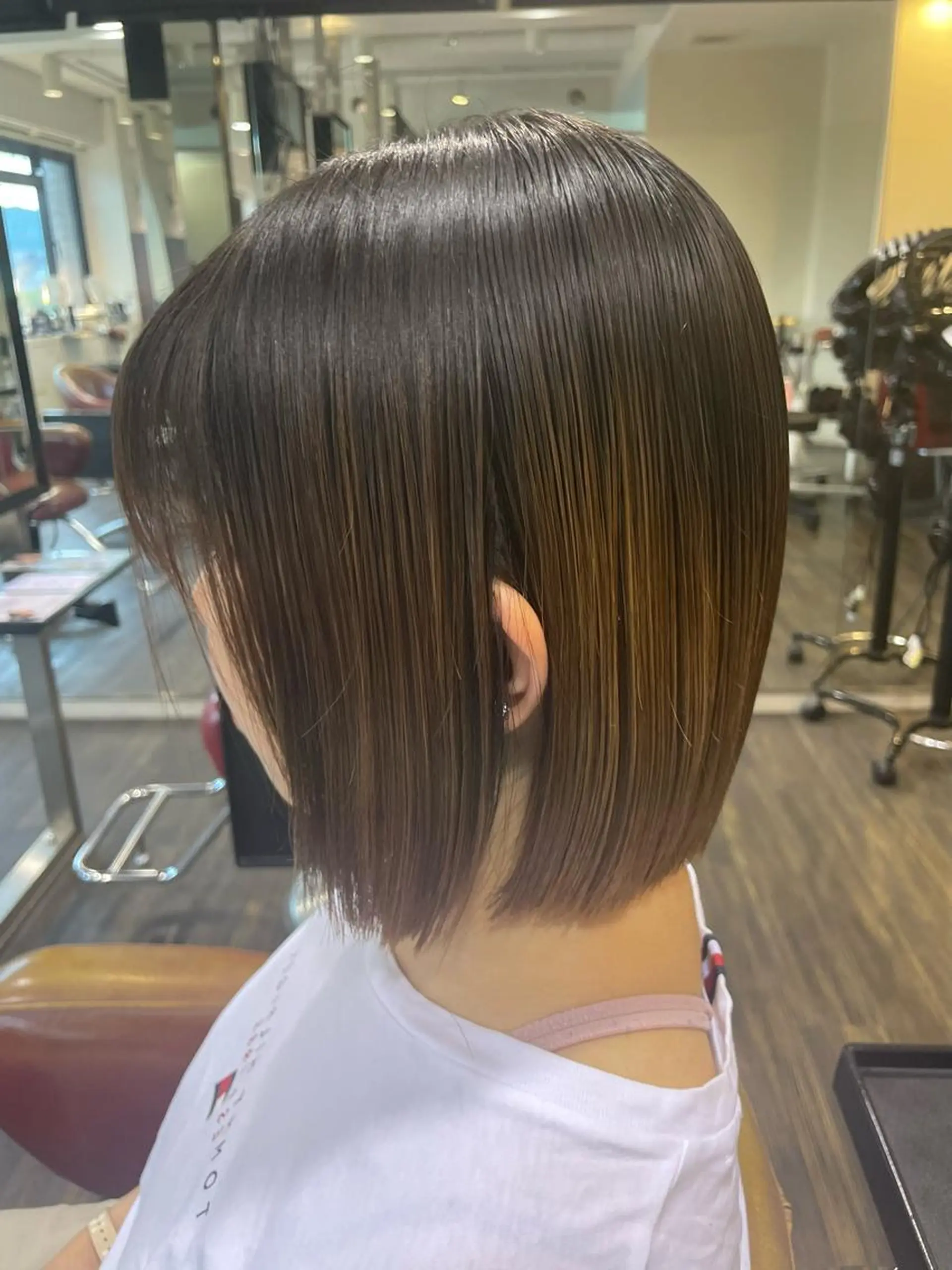 ショート 切りっぱなしボブ ボブ 佐藤 綾郁のヘアスタイル