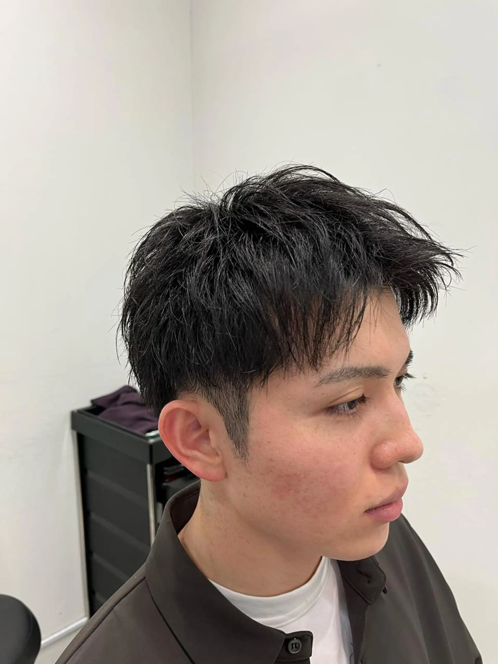 ショート パーマ メンズ カット パーマ トリートメント ヘアセット 🏆メンズヘア特化 🥇代表りんぺーのヘアスタイル