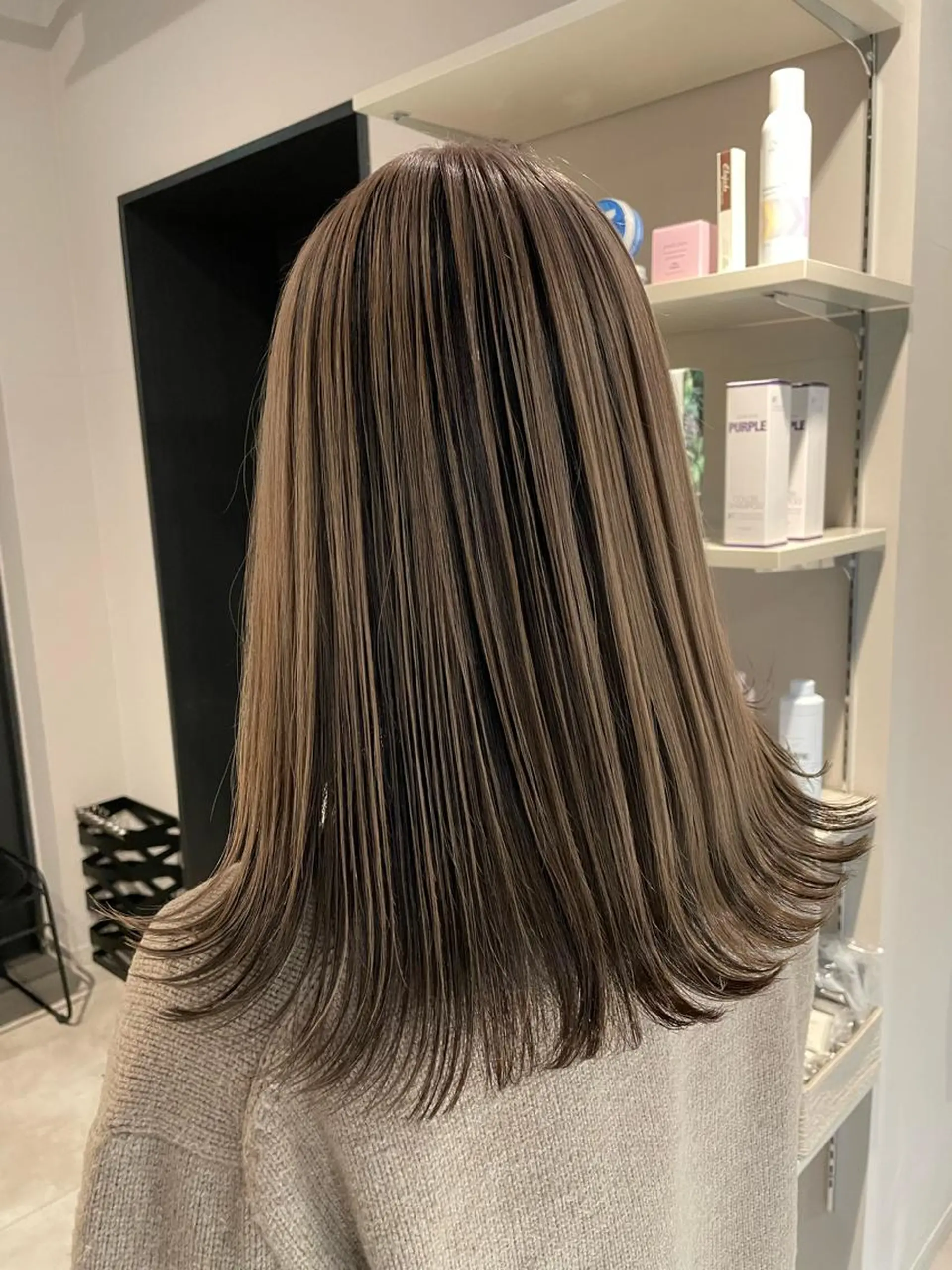 ミディアム カラー ヘアカラー トリートメント ブリーチ👩‍🦳/ ‪✂︎MANAMIのヘアスタイル