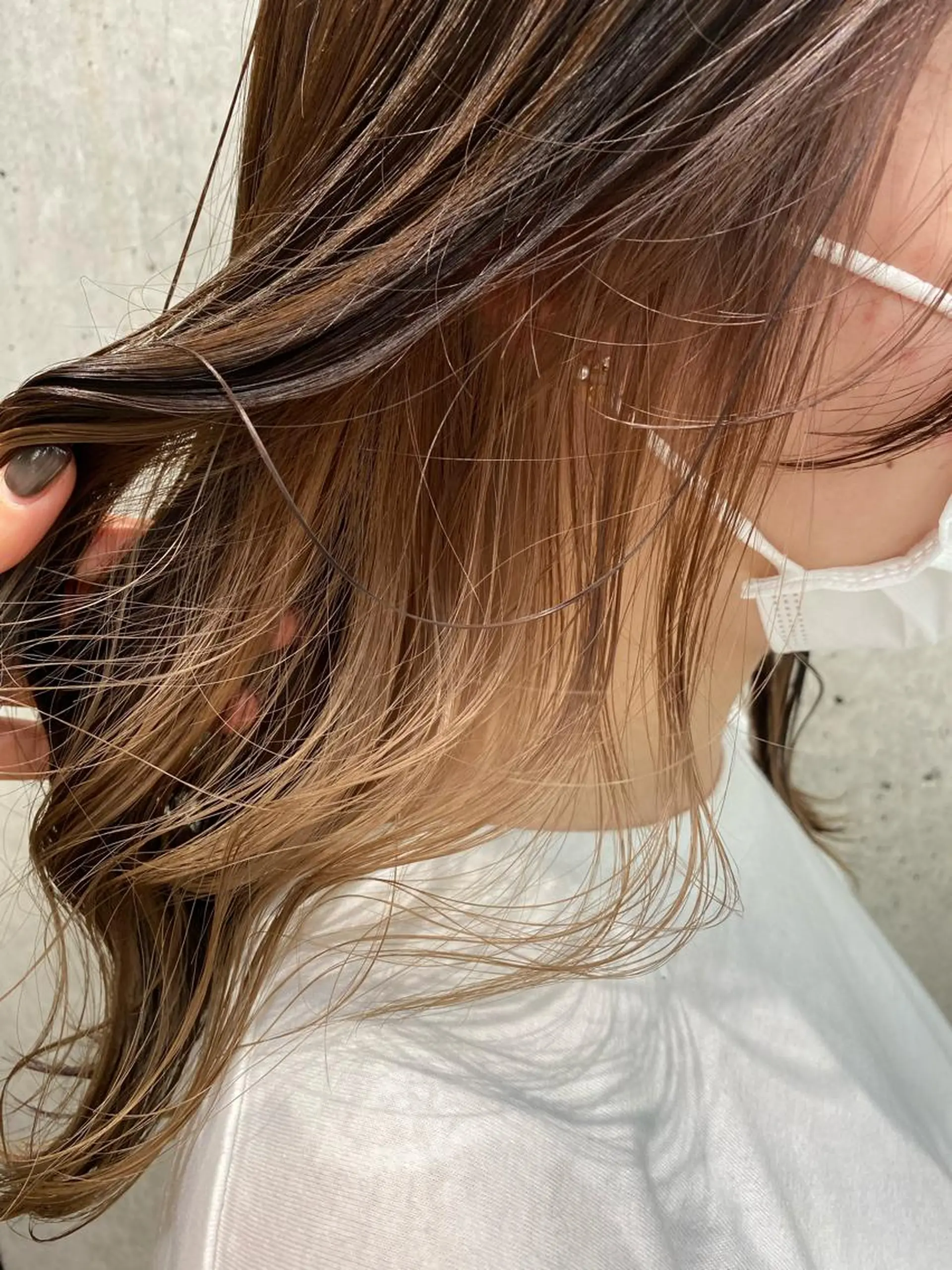 セミロング カラー ベージュカラー ヘアカラー 🤍柔らかhair 🤍Kazu 🐩のヘアスタイル