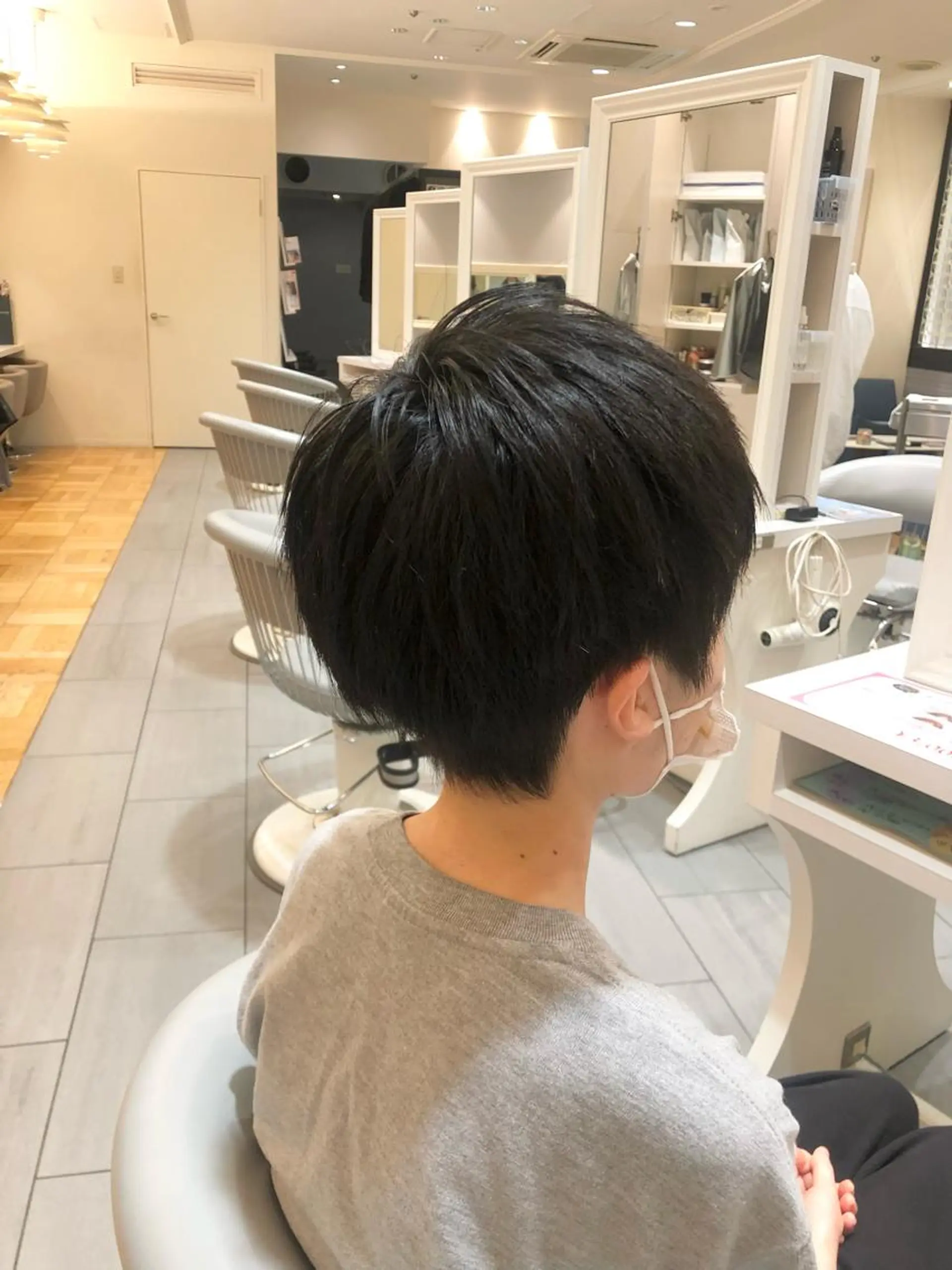 ショート カラー パーマ ヘアアレンジ ショートヘア Ｈａｉｒ’ｓ Ｇａｌｌeｒｙ所属・✨堺東駅近✨阪上 沙織のヘアスタイル