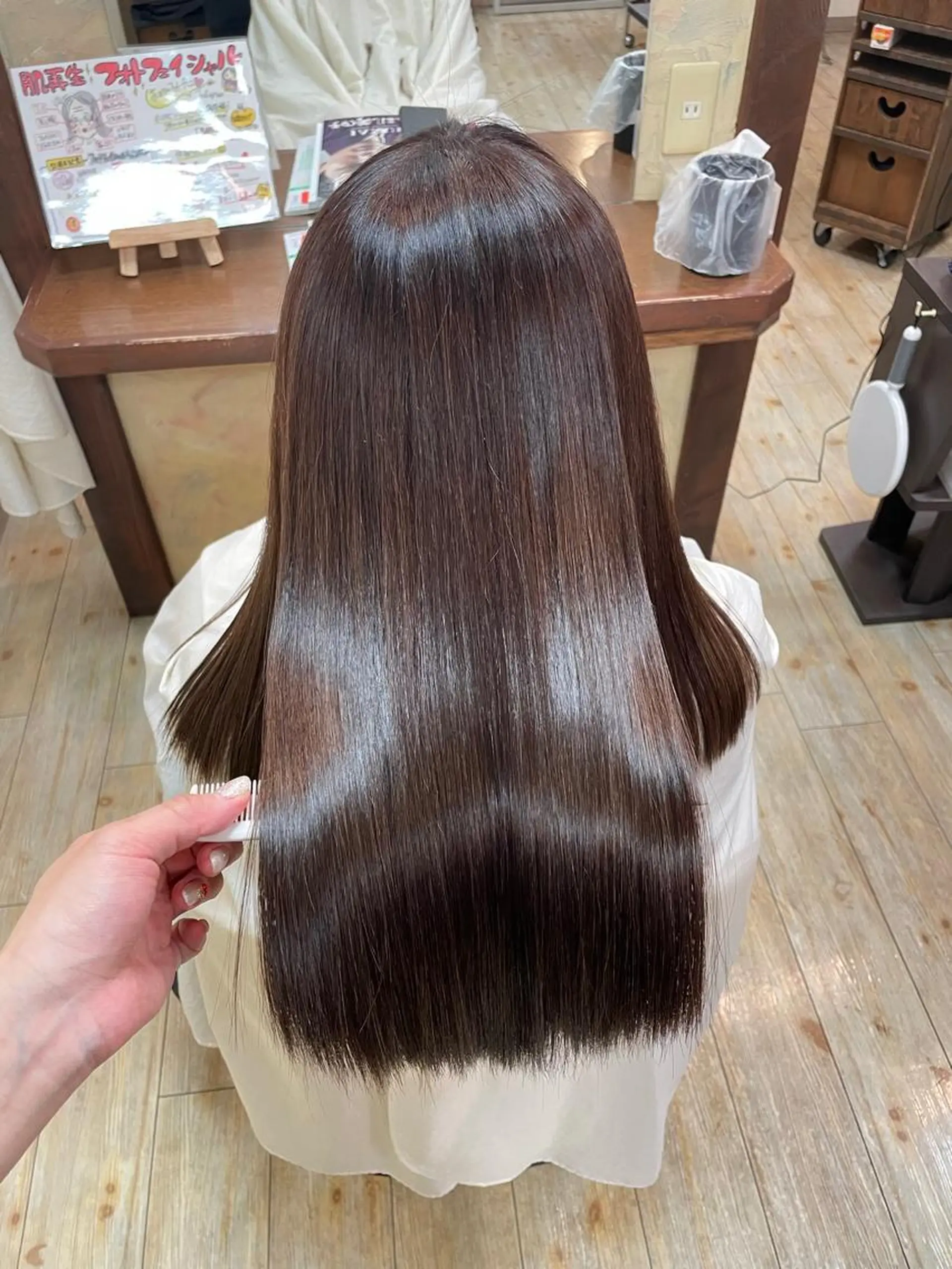 ロング 髪質改善 トリートメント 縮毛矯正 ひなの/ダメージレス /髪質改善のヘアスタイル