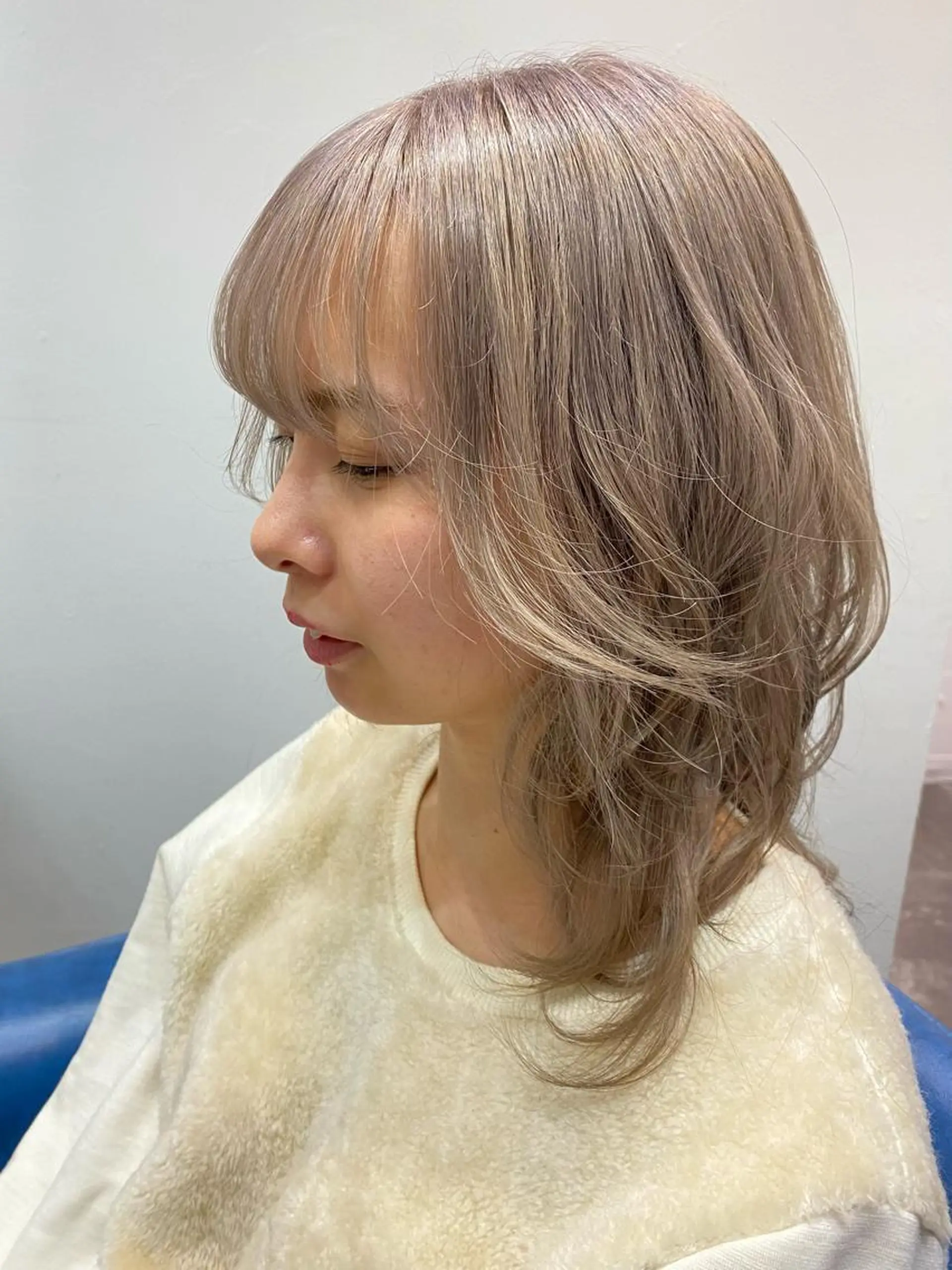 ミディアム カラー ブリーチ ヘアカラー uros.所属・メンズパーマ/ エクステ🌞セナのヘアスタイル