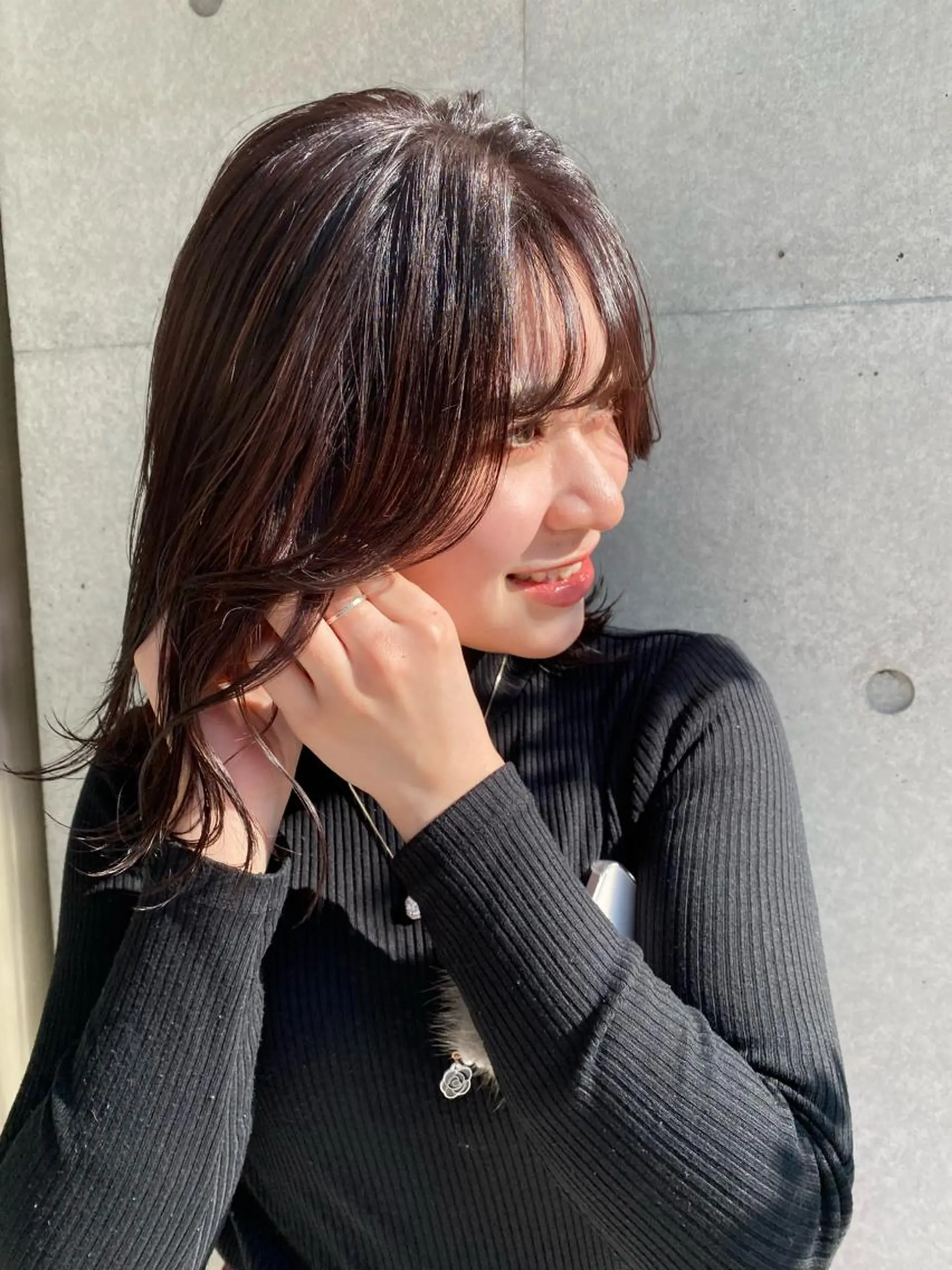 セミロング ヘアカラー トリートメント sail所属・sail ミウのヘアスタイル