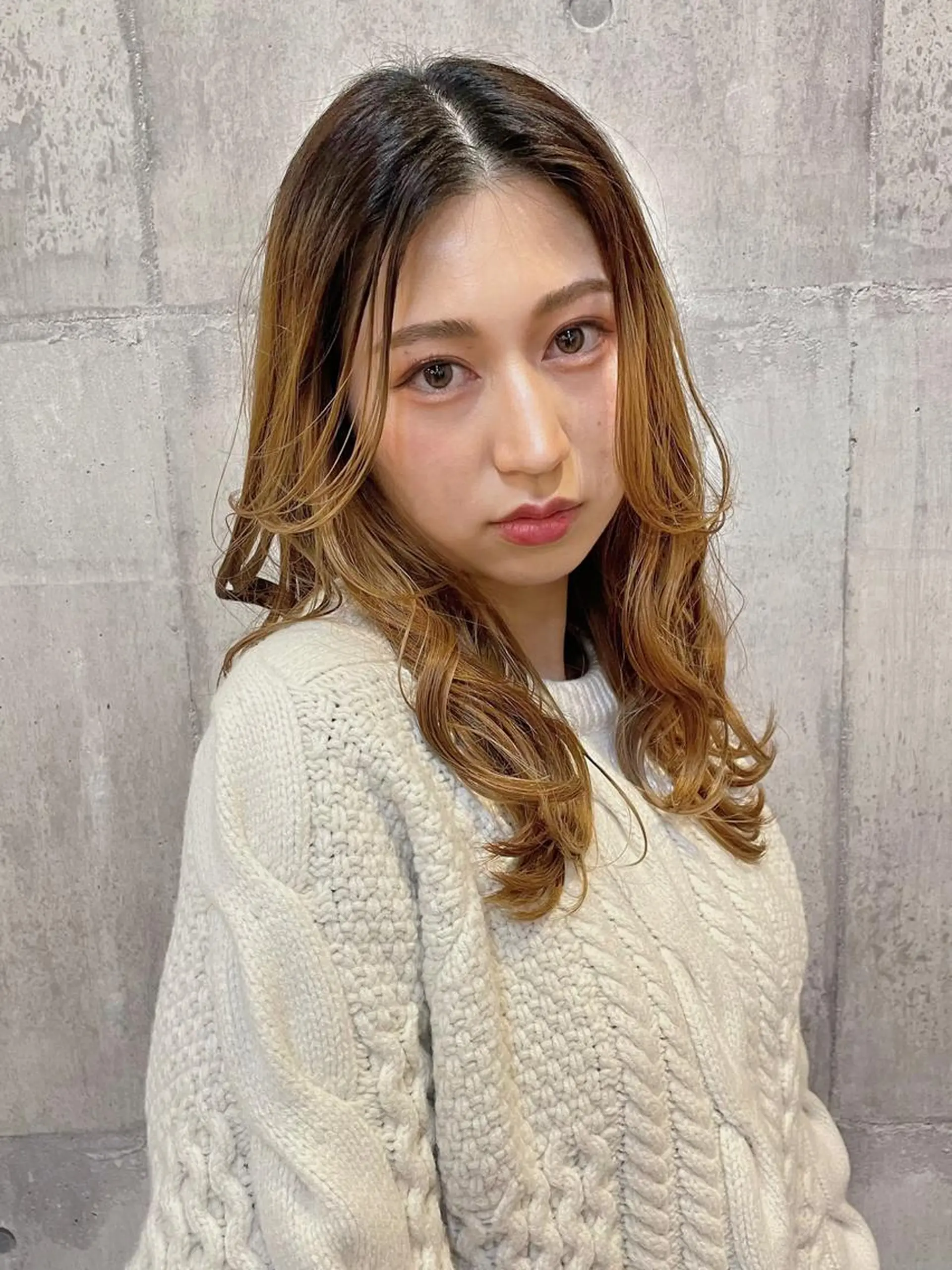 ロング カラー グラデーションカラー 竹内 春奈のヘアスタイル