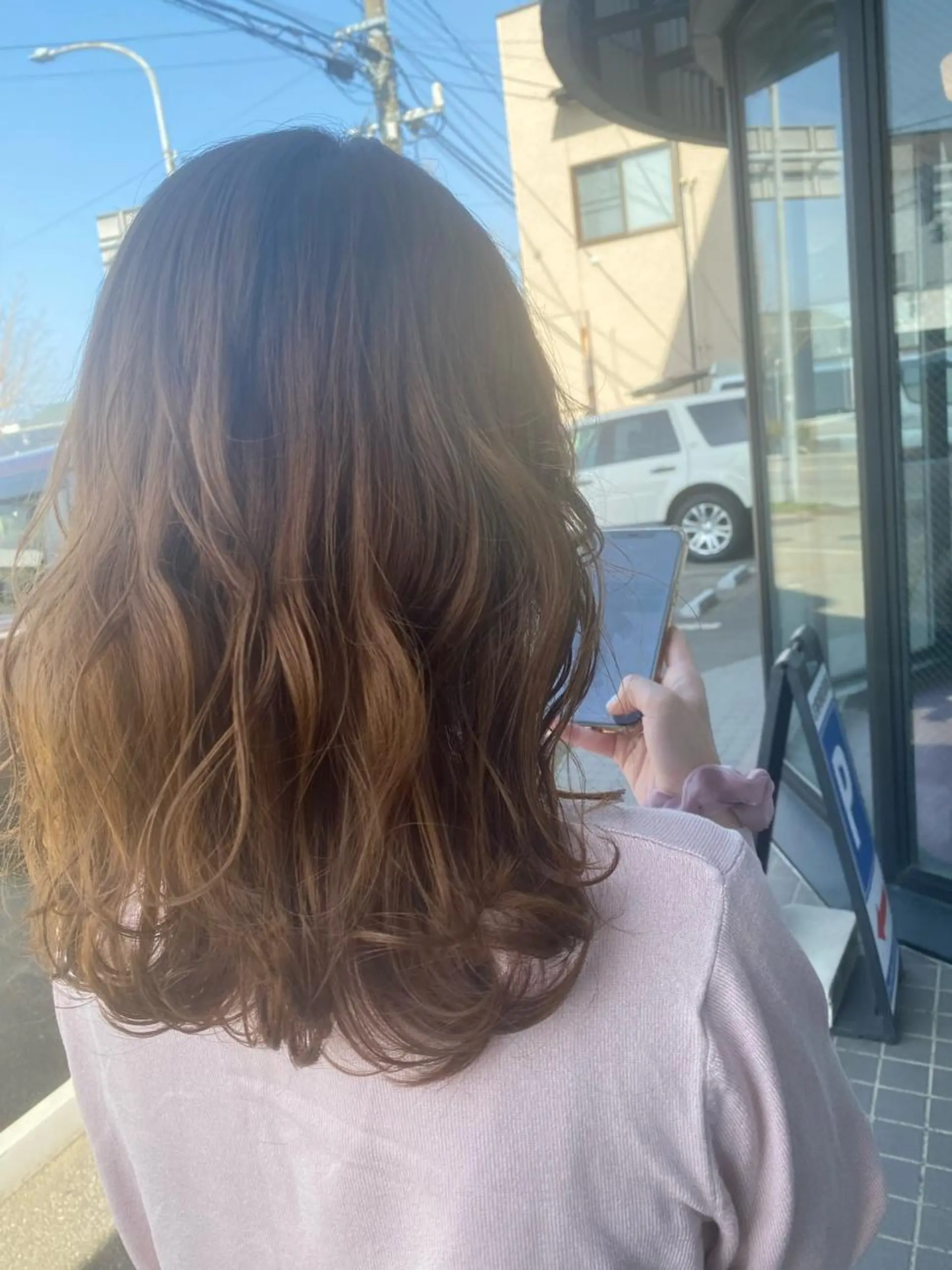 セミロング ヘアカラー 柔らかstyle MIYUUのヘアスタイル