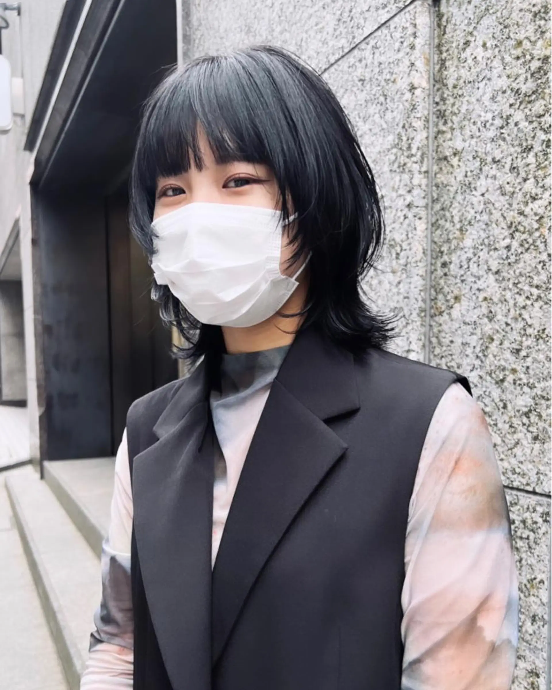 ミディアム カット ヘアカラー トリートメント カラー系/カット特化 🟠オオタキマサシのヘアスタイル