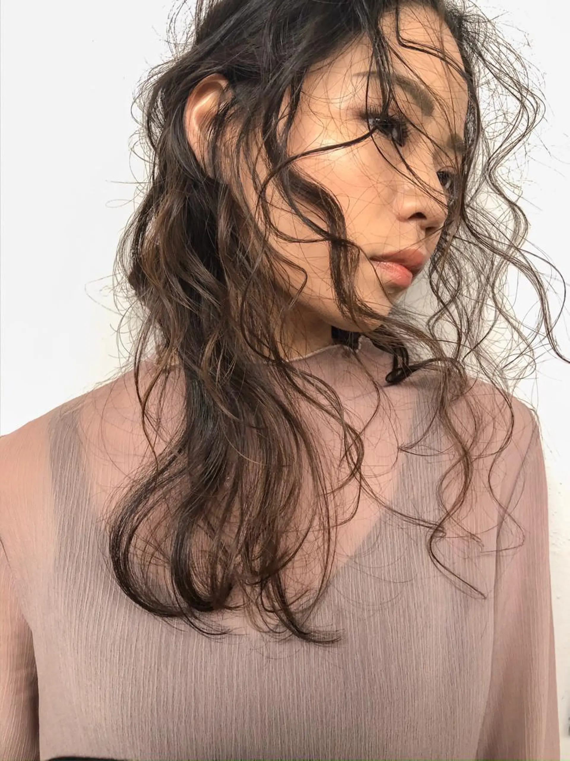 ロング カット パーマ nessヤマサキ リュウタのヘアスタイル