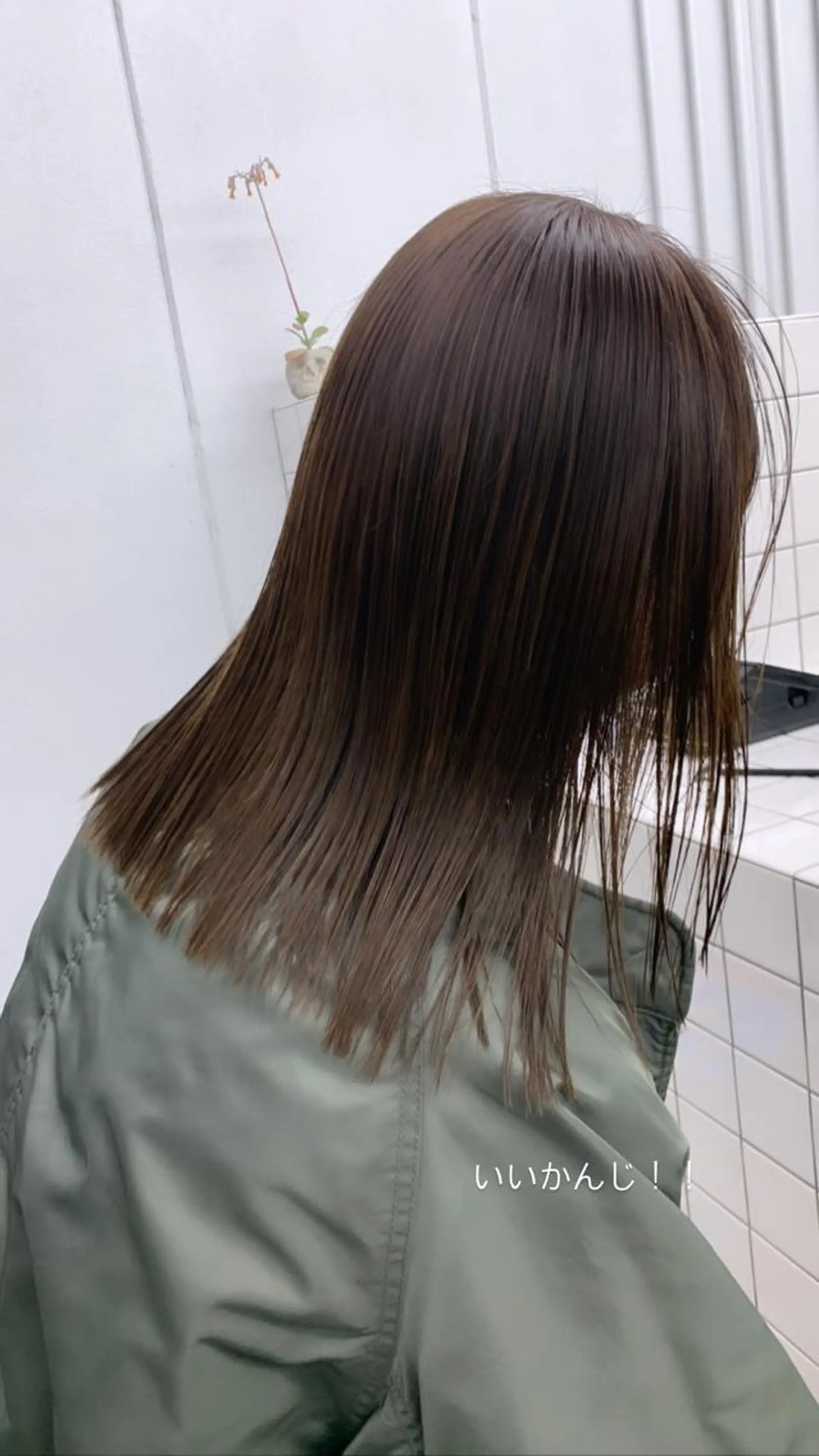 ミディアム カラー ブラウンカラー カット ヘアカラー トリートメント 豊浦 翔太のヘアスタイル