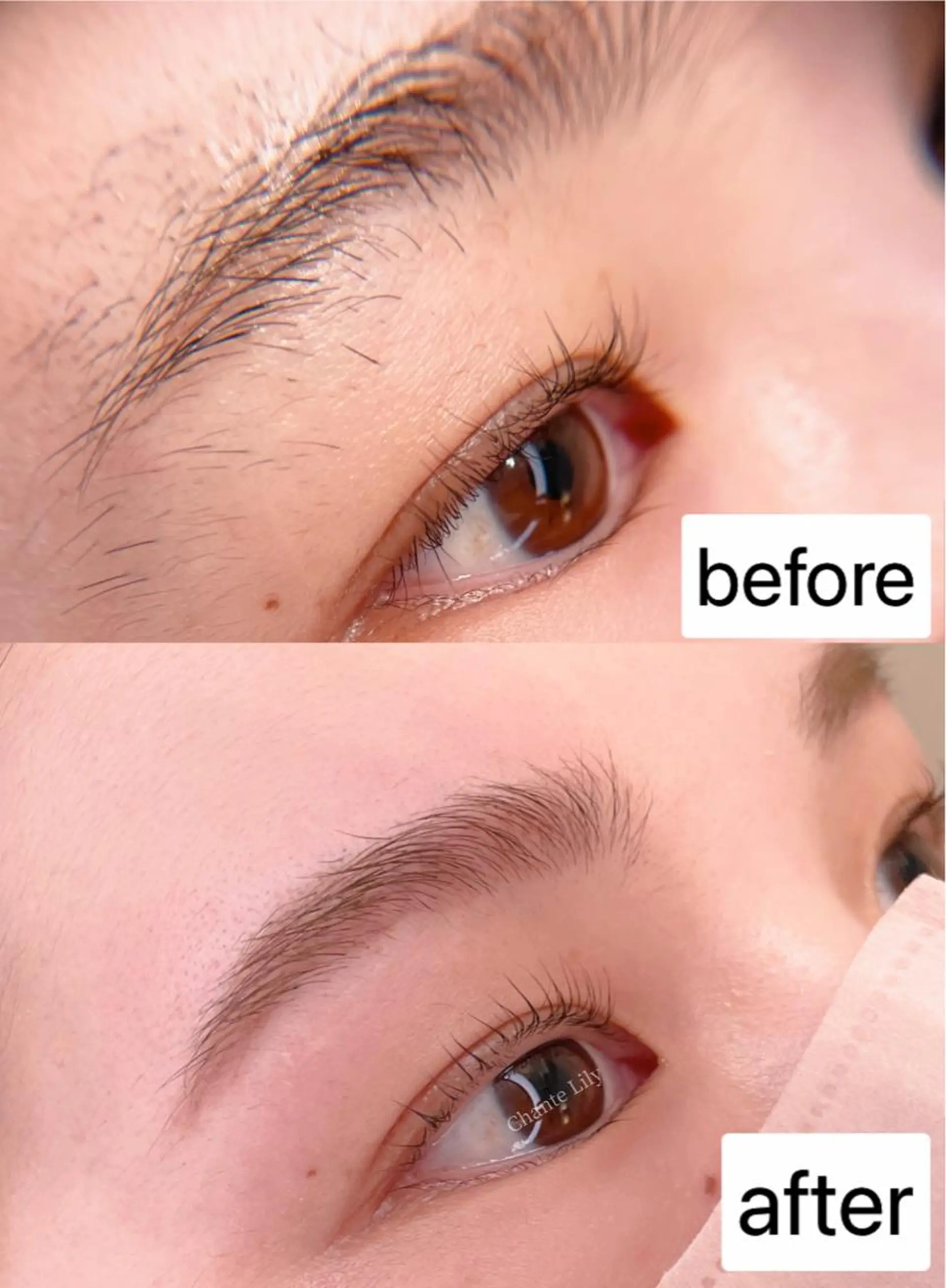 メンズ マツエク・マツパ アイブロウ メンズパーマ 眉毛ワックス脱毛 一重×まつ毛パーマ マツパ Chante Lily所属・森崎 麗のマツエク・マツパデザイン