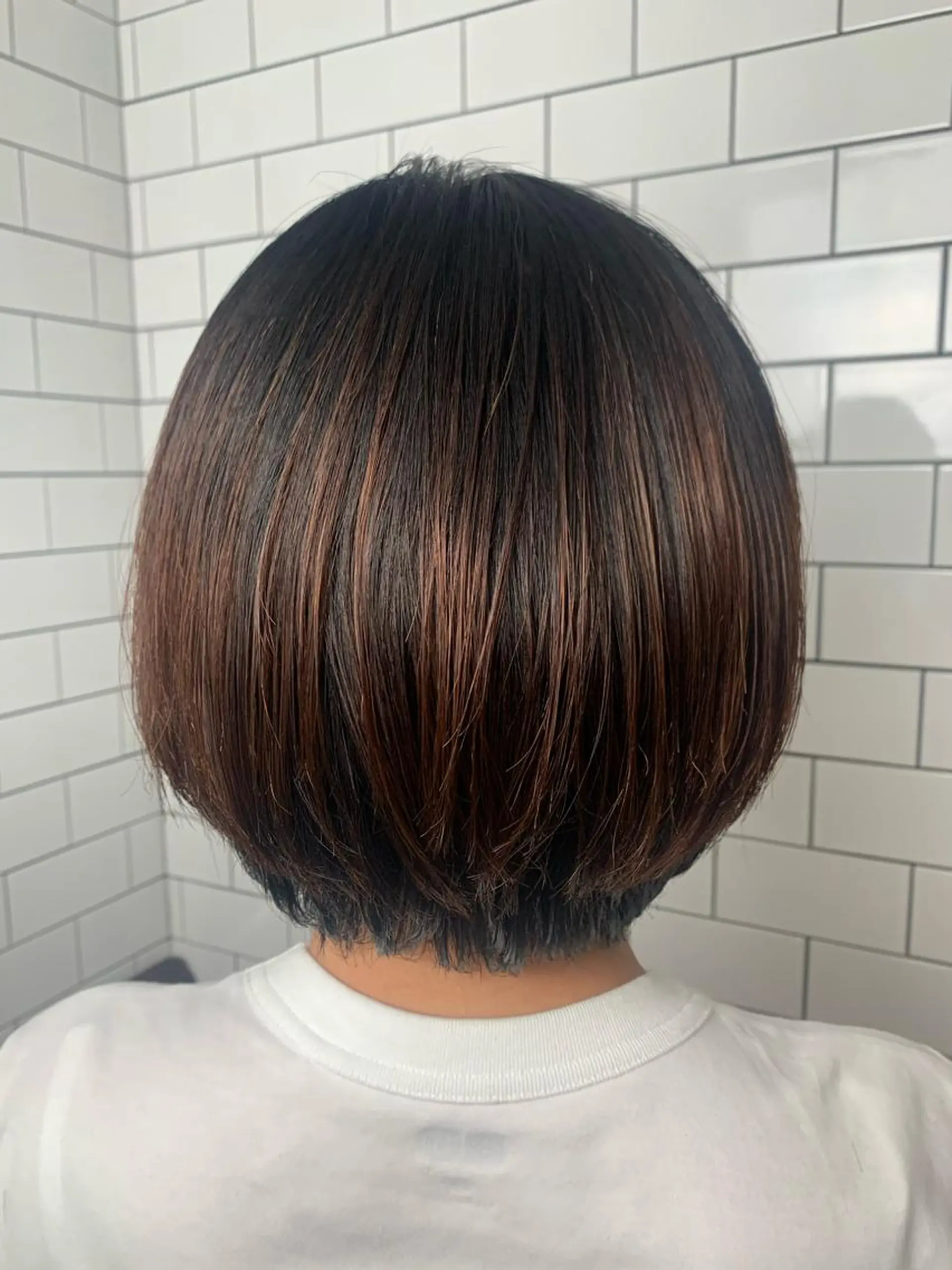 ショート カット 縮毛矯正 トリートメント 妙見 知洋のヘアスタイル