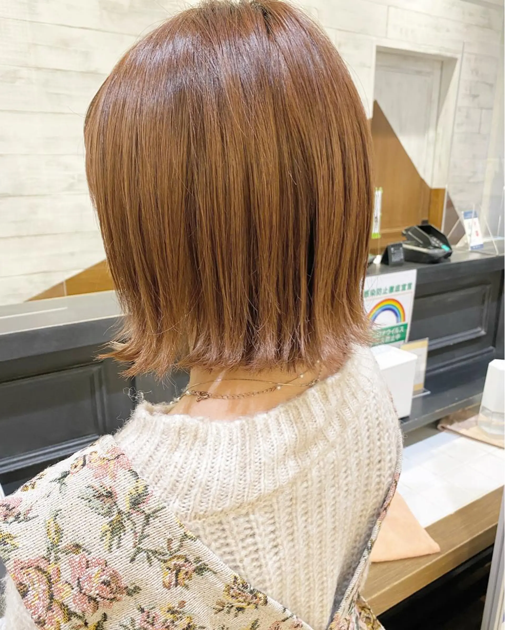 ショート 切りっぱなしボブ ボブ 栗原 瑞稀のヘアスタイル