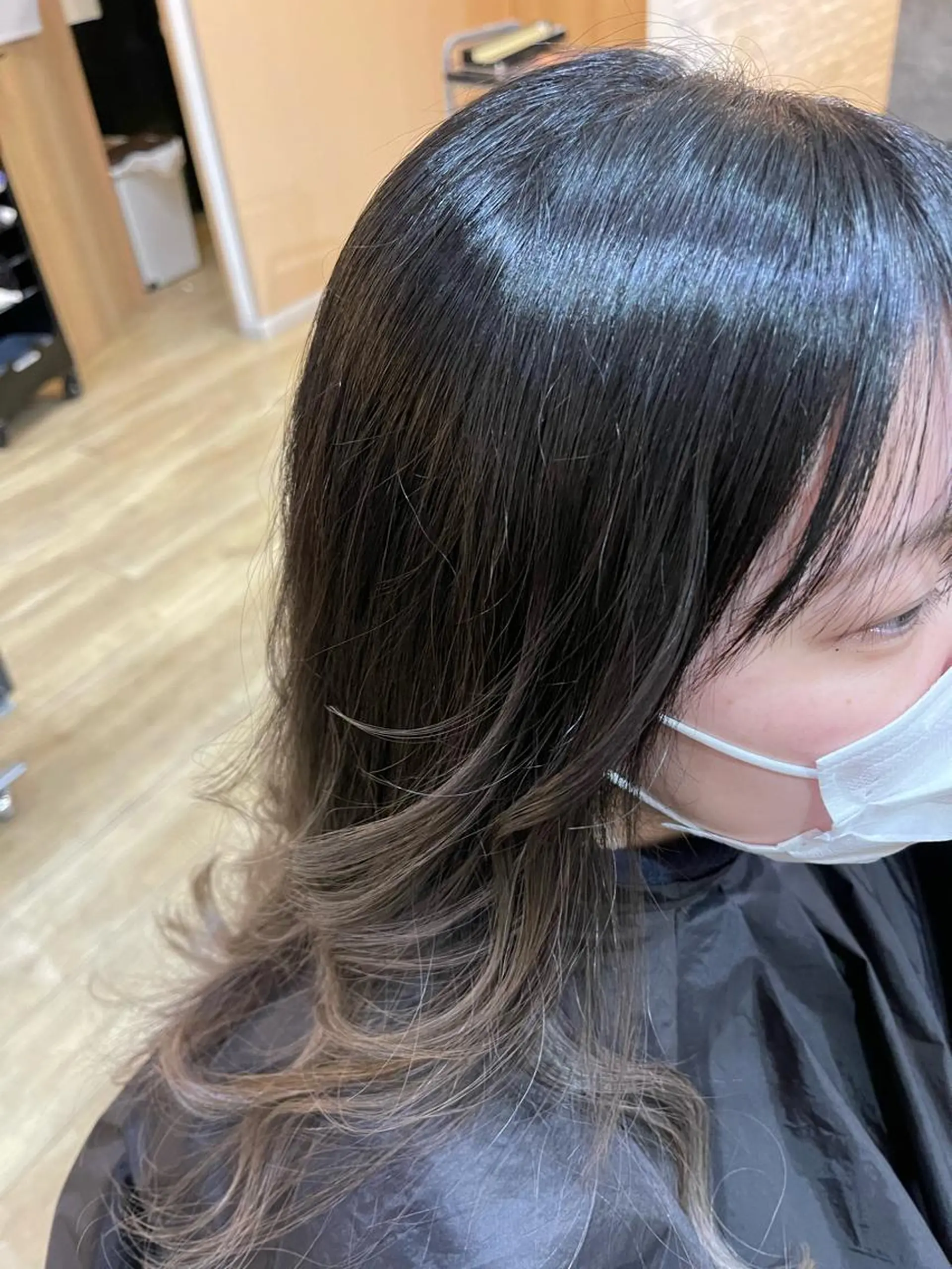 ロング 顔周りカット 韓国風ヘア ロング La fith hair abelia【ラフィスヘアー　アベリア】石山店所属・八田 遥のヘアスタイル