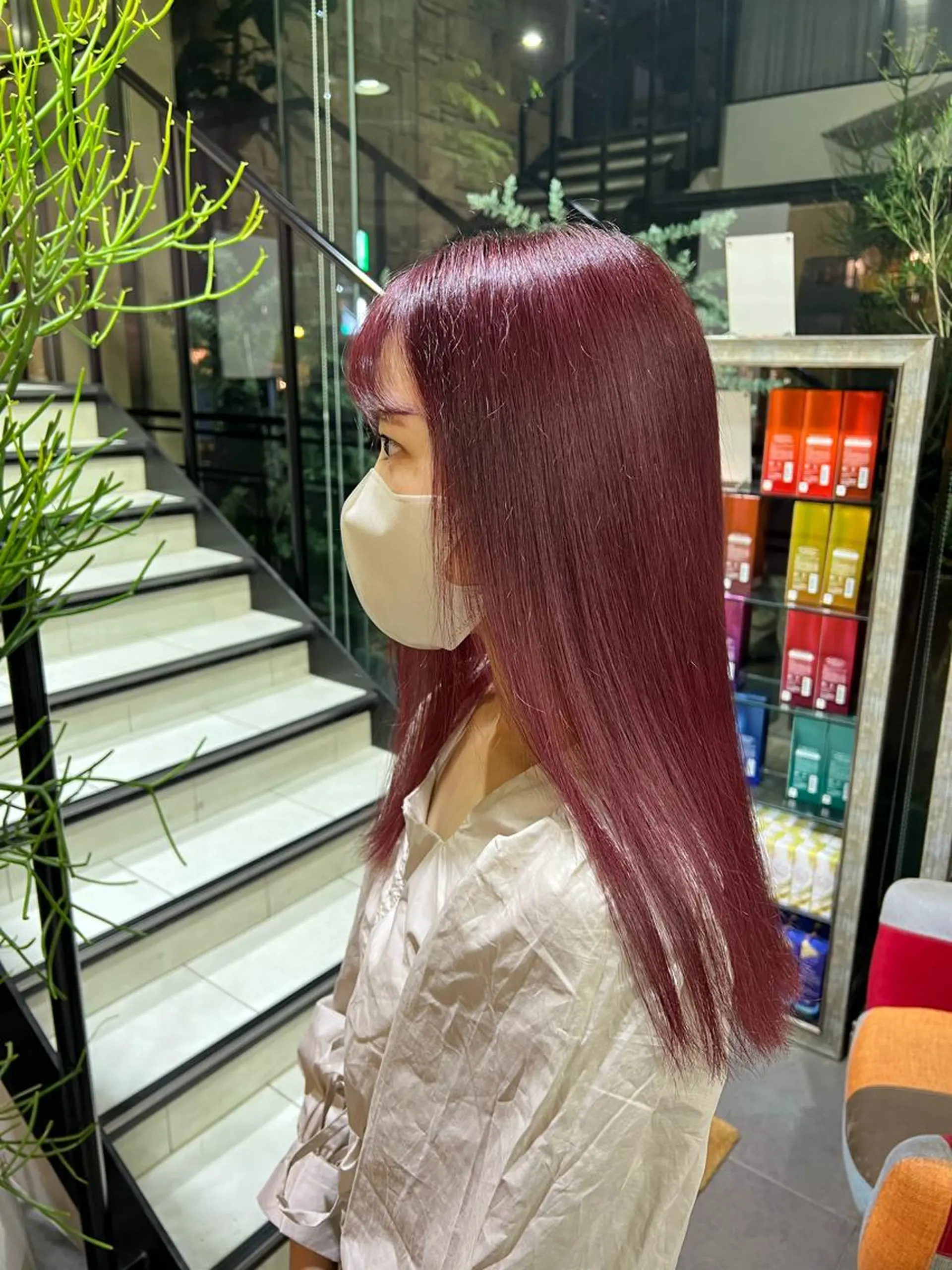 ロング 韓国ネイル🤎 ワンホン🩷くれはのネイルデザイン