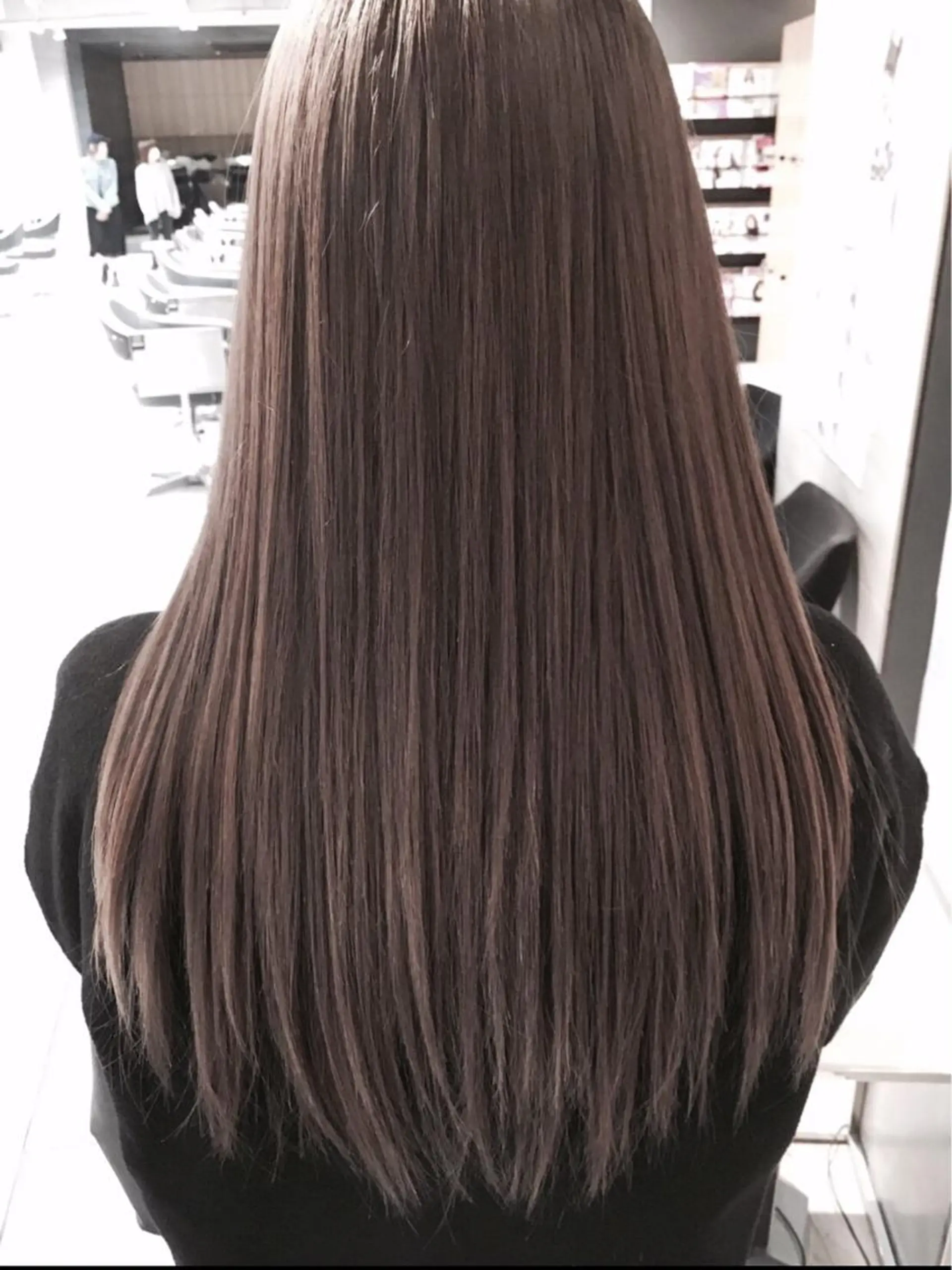 ロング カラー グレージュ ハイトーンカラー パープルカラー パープルグレージュ BOX mico.のヘアスタイル