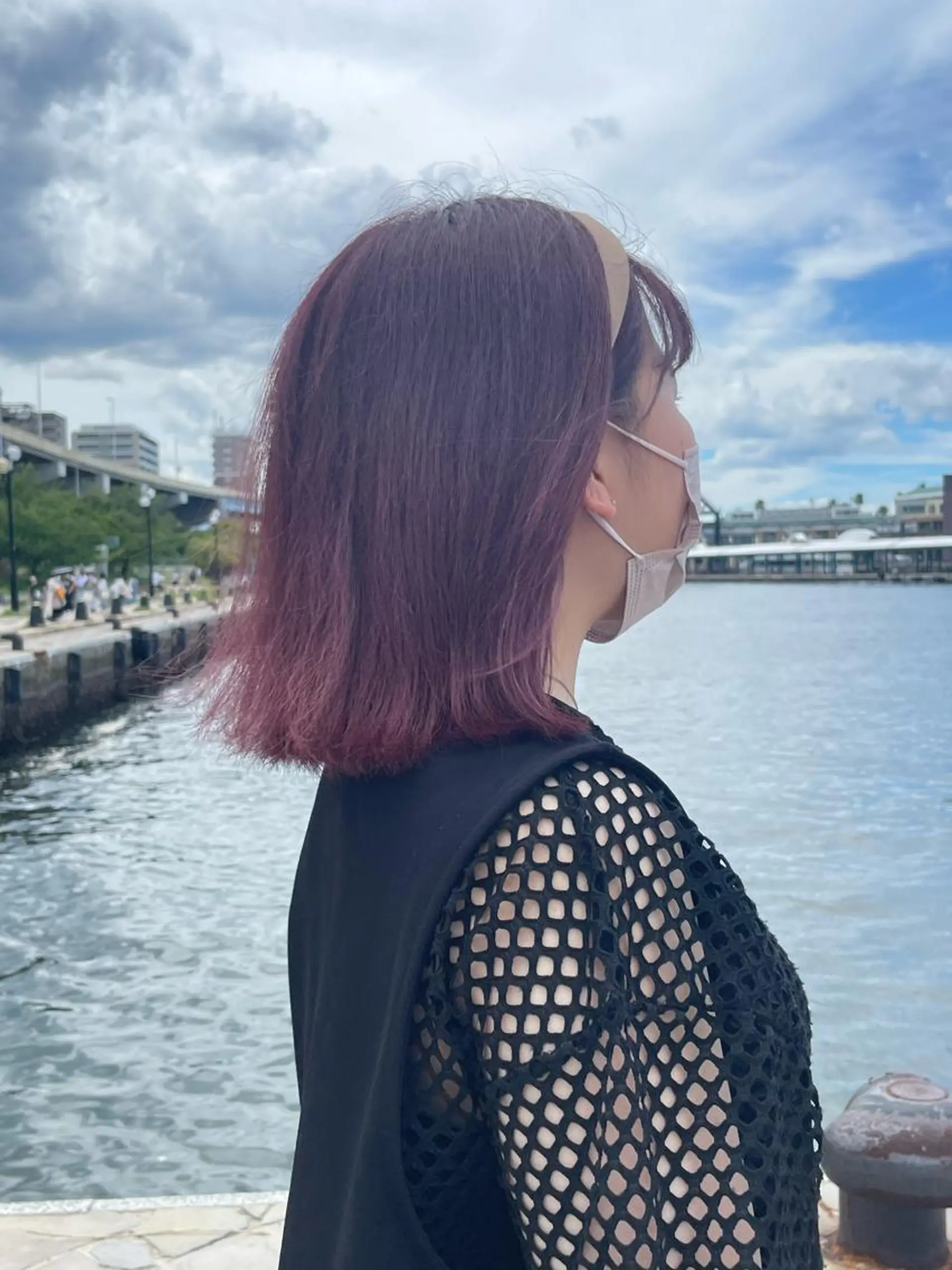 ミディアム ヘアカラー 韓国風￤ボブ￤パーマ 🍒竹下 茜🍒のヘアスタイル