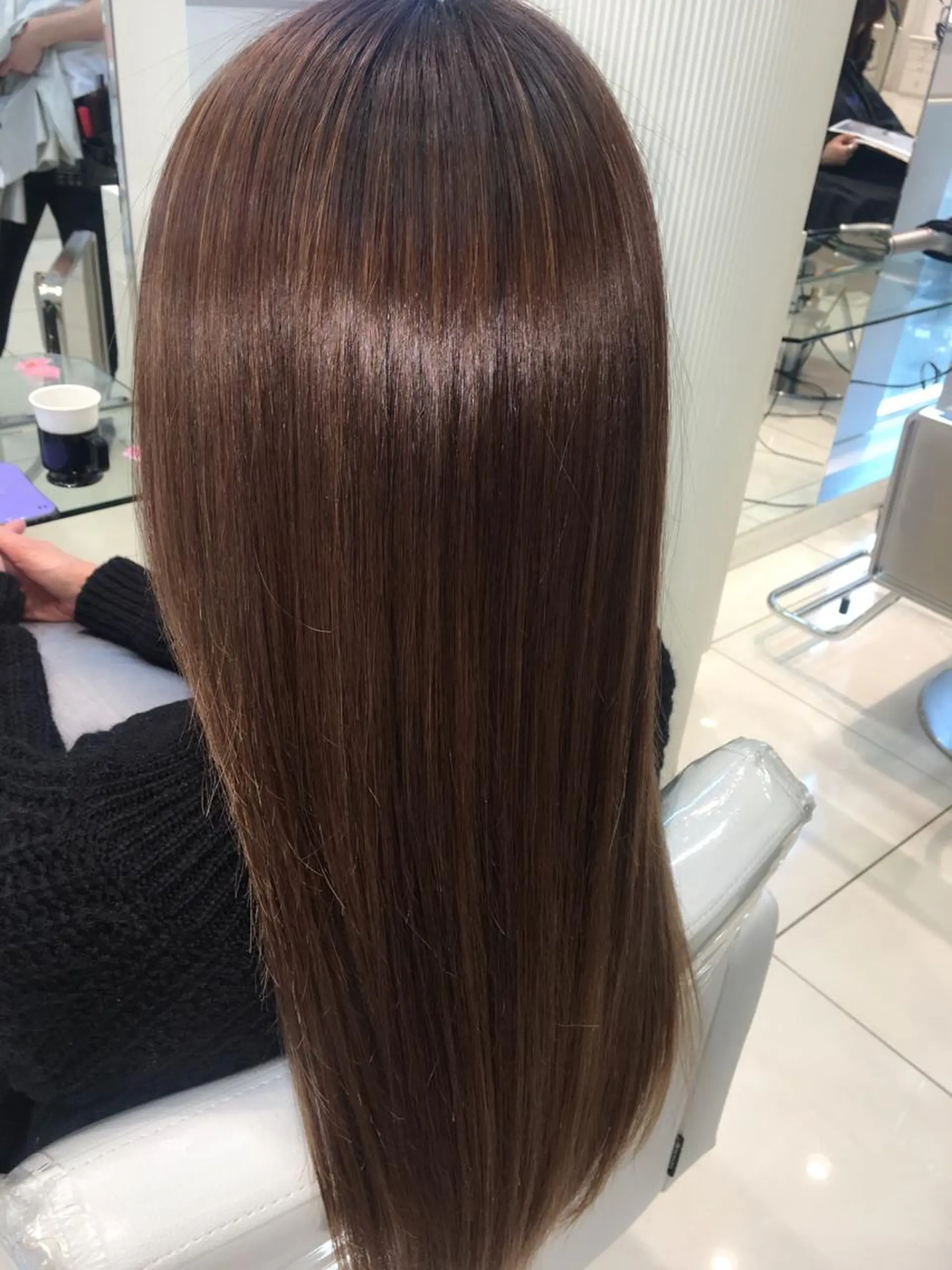 ロング パーマ くせ毛 髪質改善 縮毛矯正 カット ヘアカラー トリートメント 縮毛矯正/髪質改善/ ブリーチ/東陽町✨のヘアスタイル