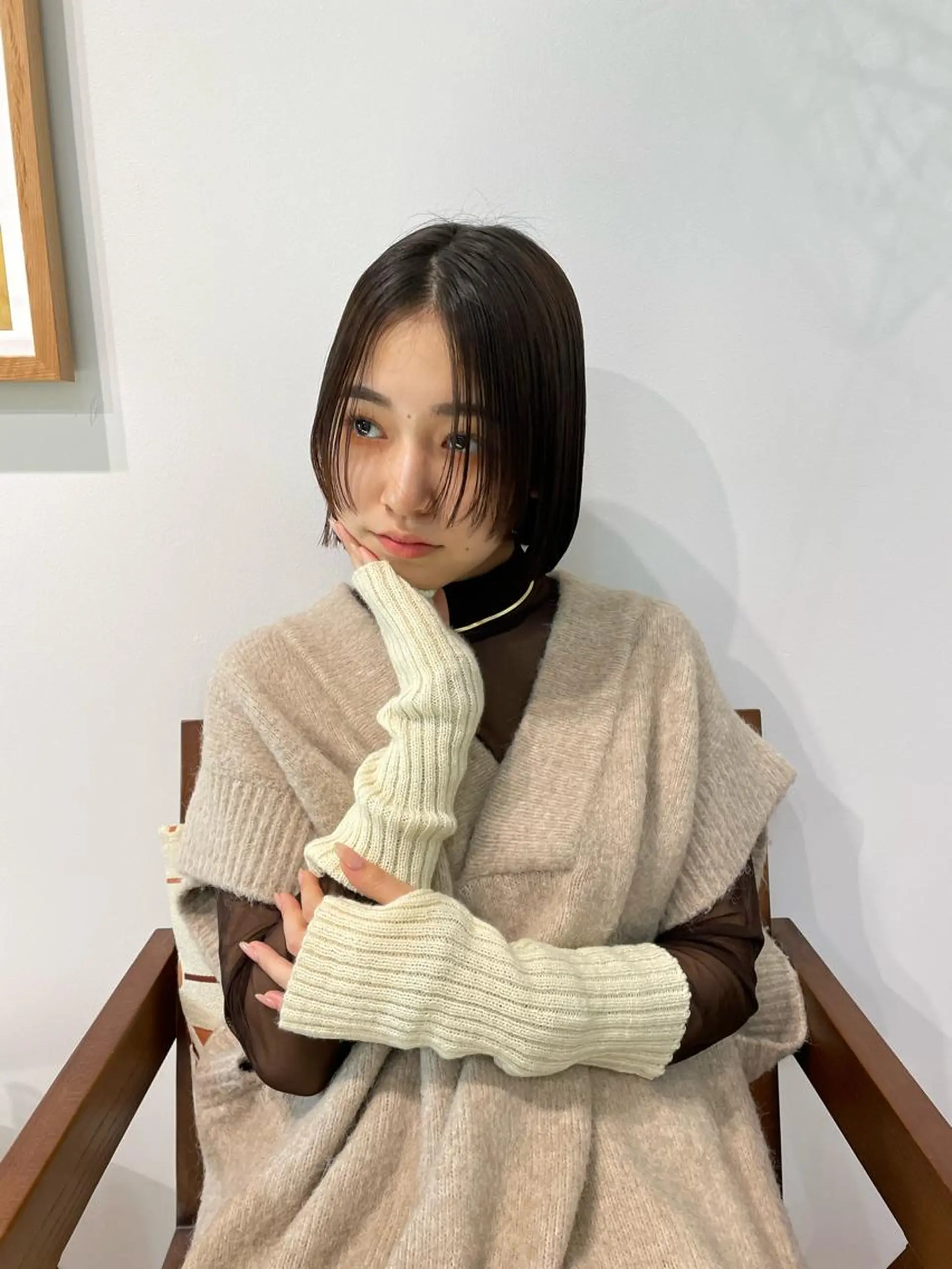 ショート 顔まわりレイヤー レイヤーカット カット ヘアカラー トリートメント レイヤーカット🎀 kanaのヘアスタイル