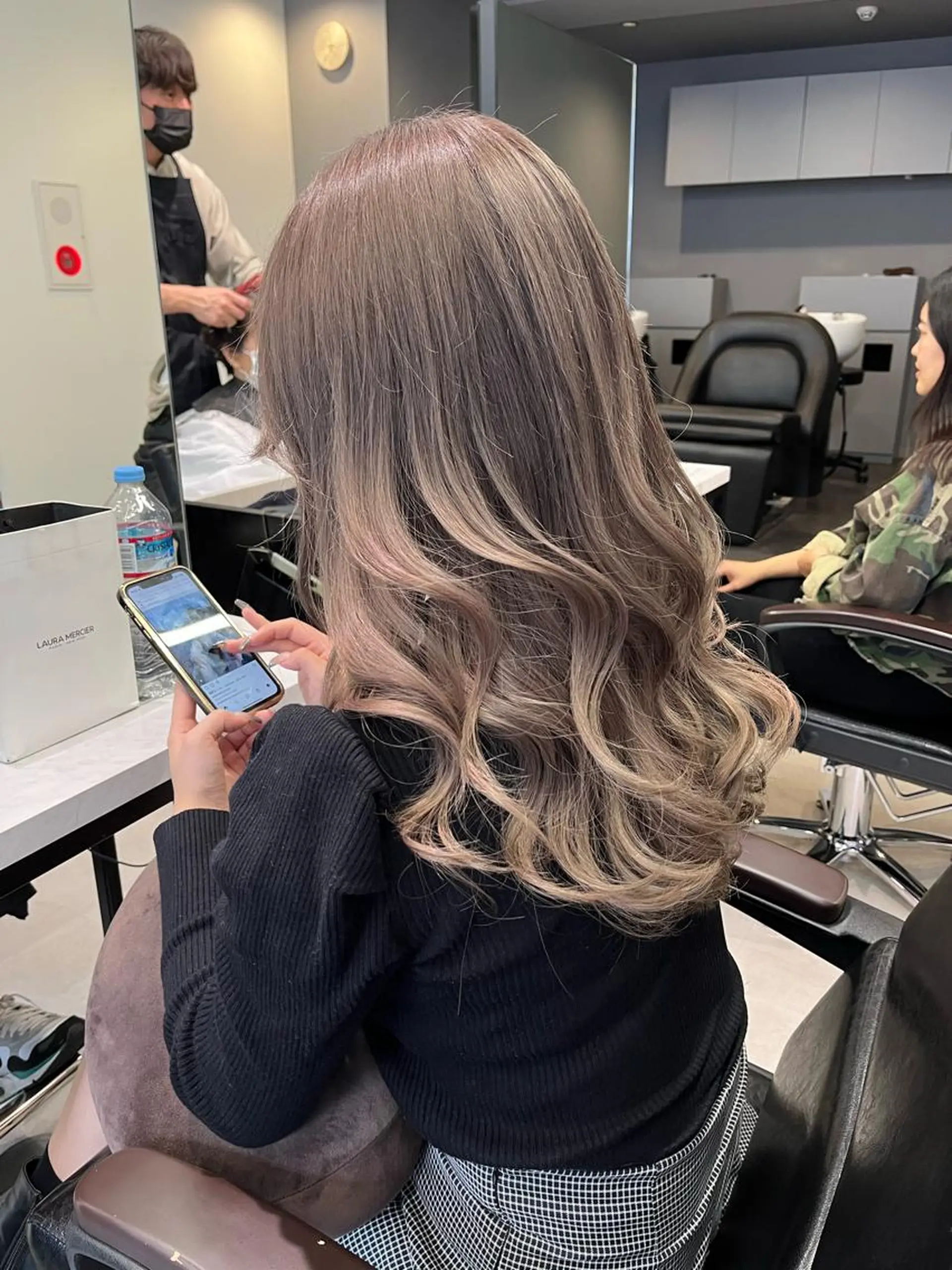 ロング カラー ベージュカラー ミルクティーベージュ ハイライト/ショート /ボブ/RYOHEIのヘアスタイル