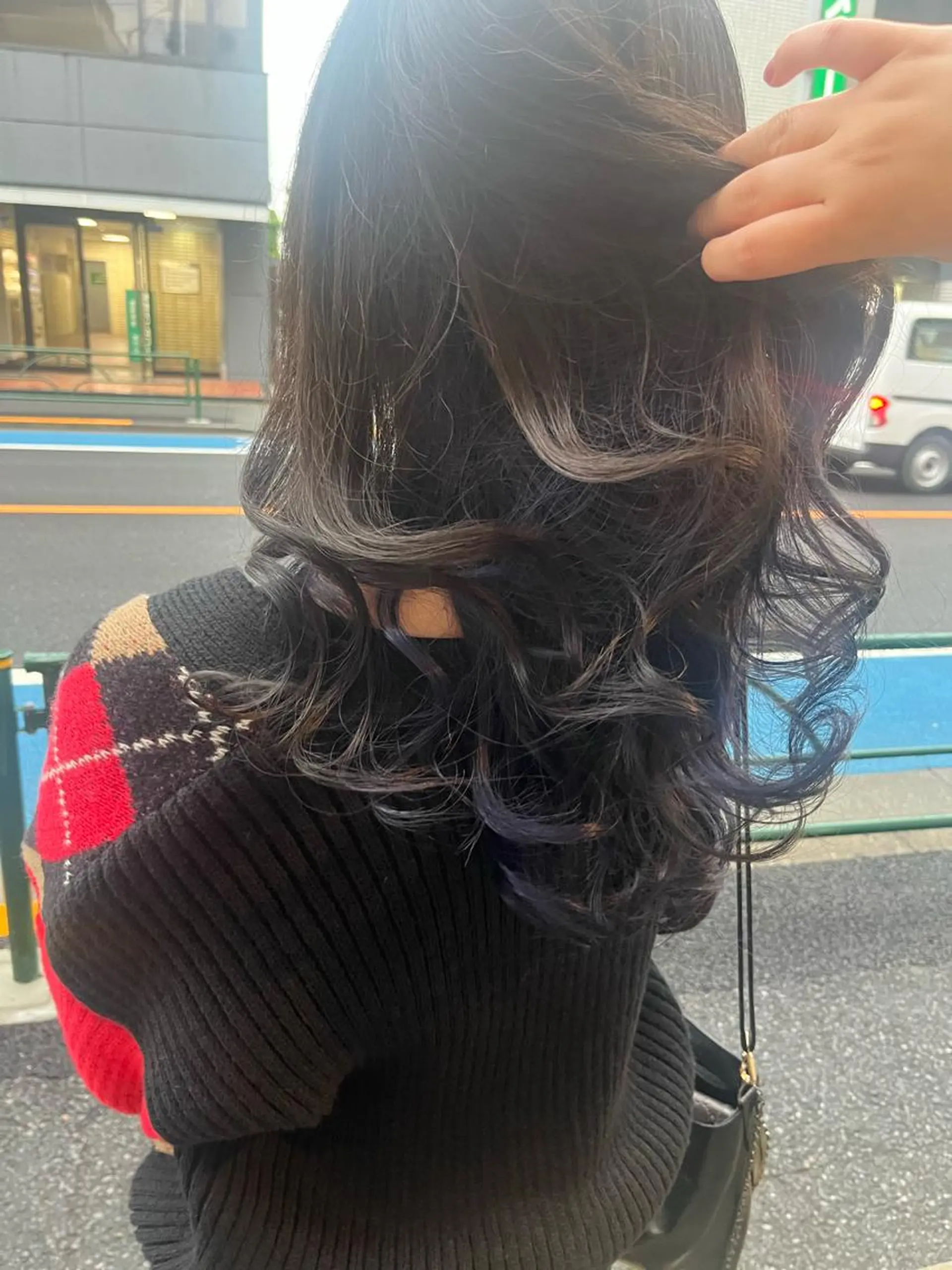 ロング カラー アッシュ ラベンダーカラー ラベンダーアッシュ 艶髪/ハイトーン/ ヘアセット/モエノのヘアスタイル