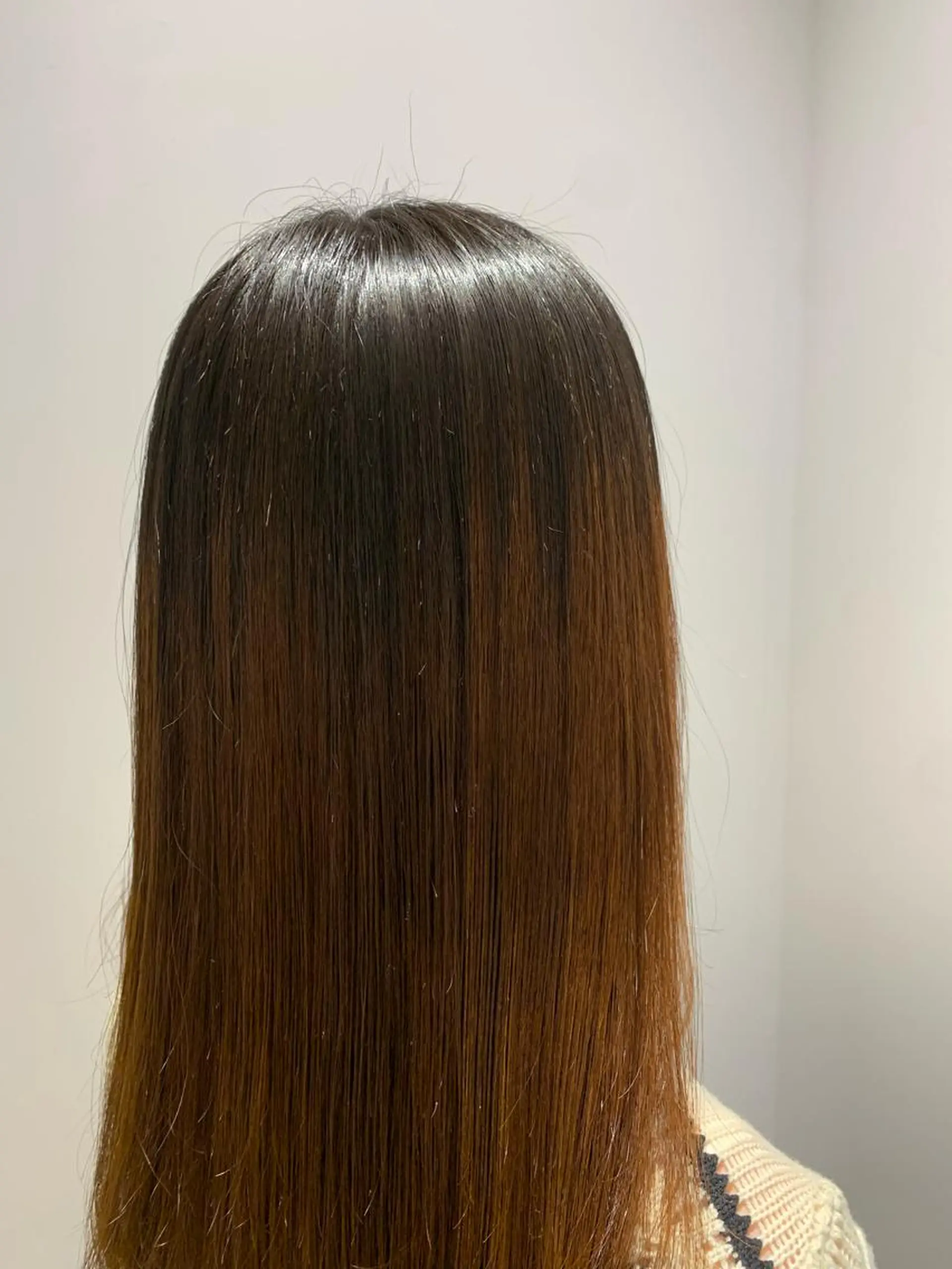 ロング 切りっぱなしボブ ボブ ロング 小顔カット トリートメント 髪質改善/縮毛矯正 艶カラー/珠聡のヘアスタイル