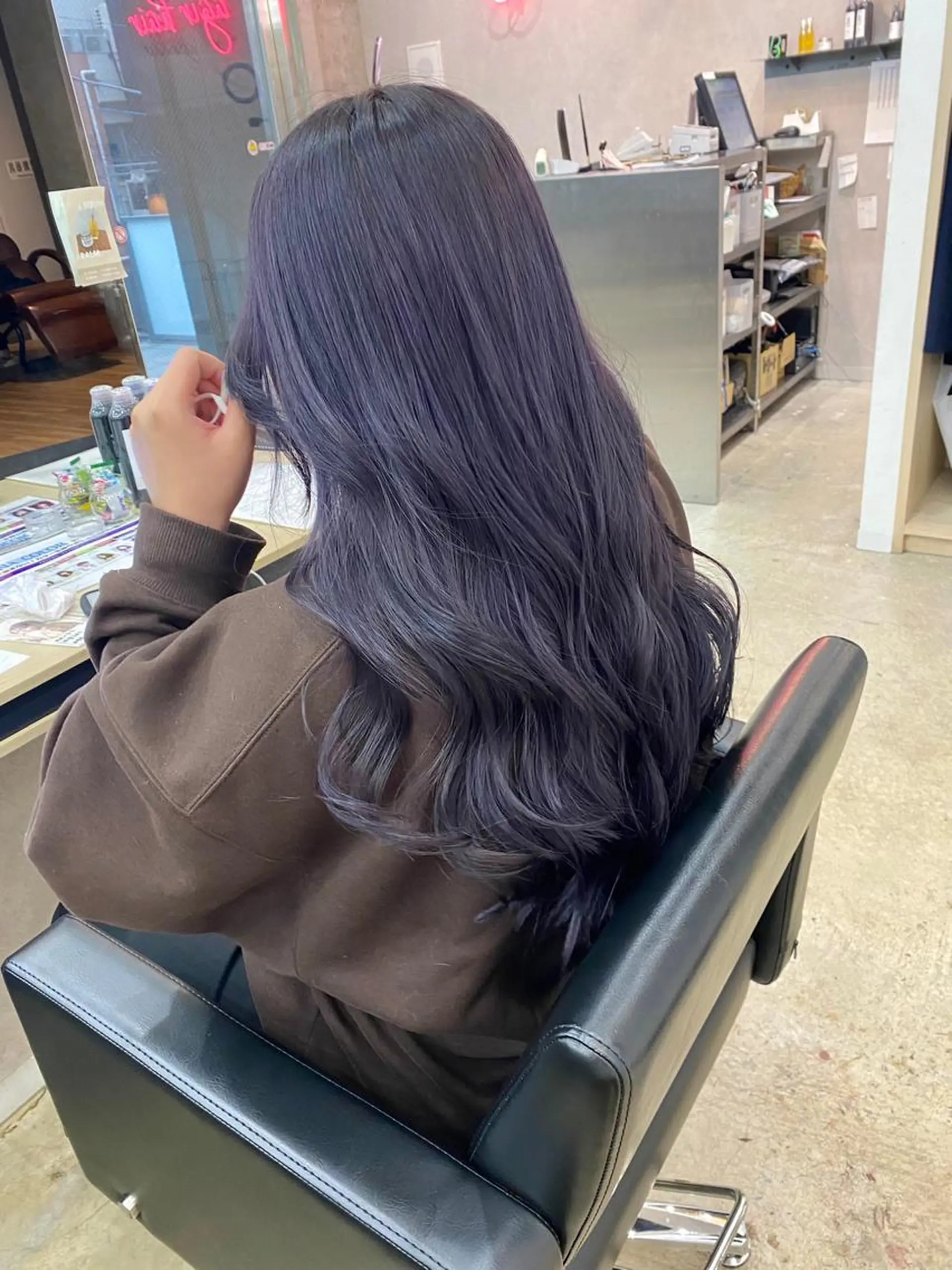 ロング カラー ヘアアレンジ ヘアカラー ♡韓国風ヘア 🐈♡MIHOのヘアスタイル