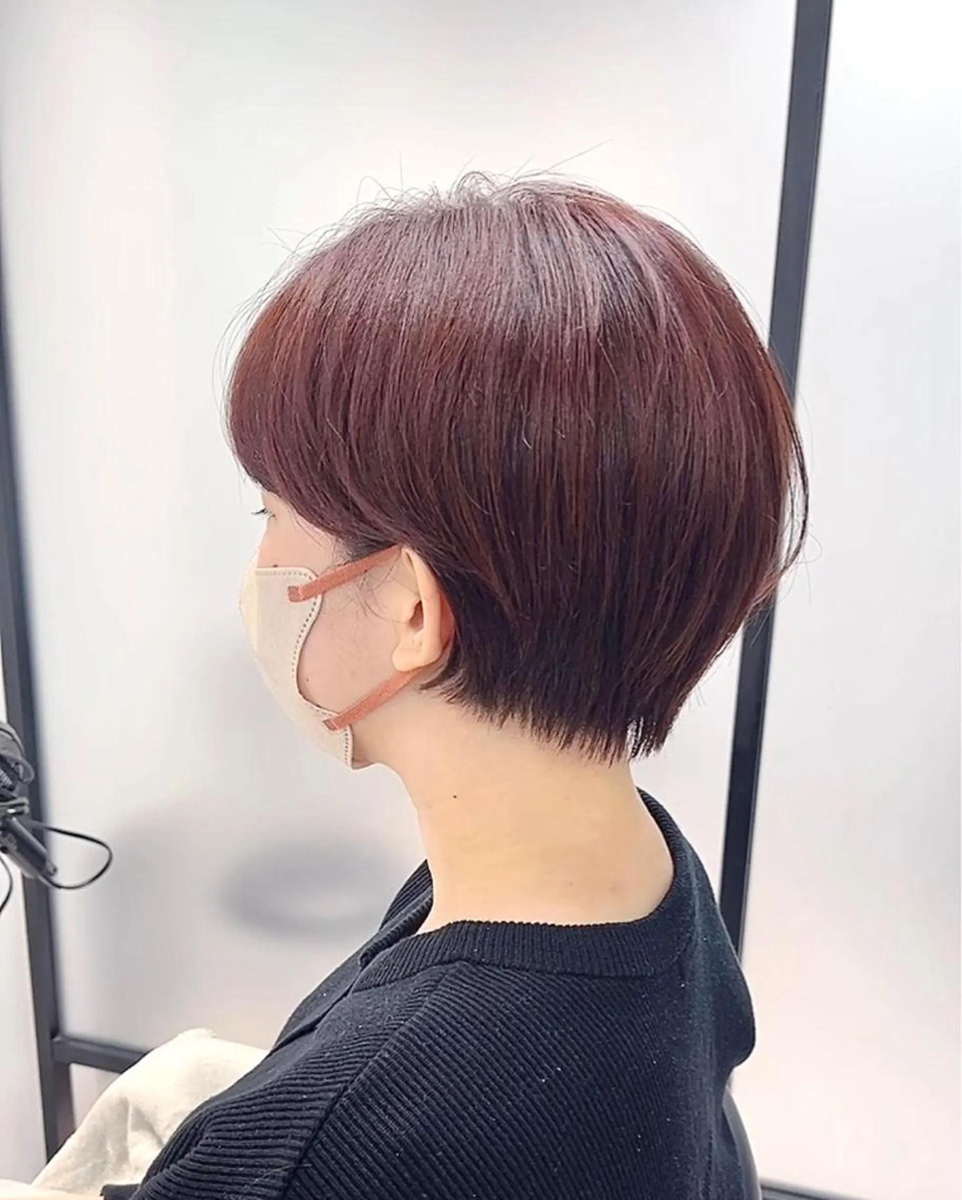 ショート カラー ブラウンカラー ピンクカラー ピンクブラウン ショートヘア ショートヘア、ボブ こやさん　コヤマのヘアスタイル