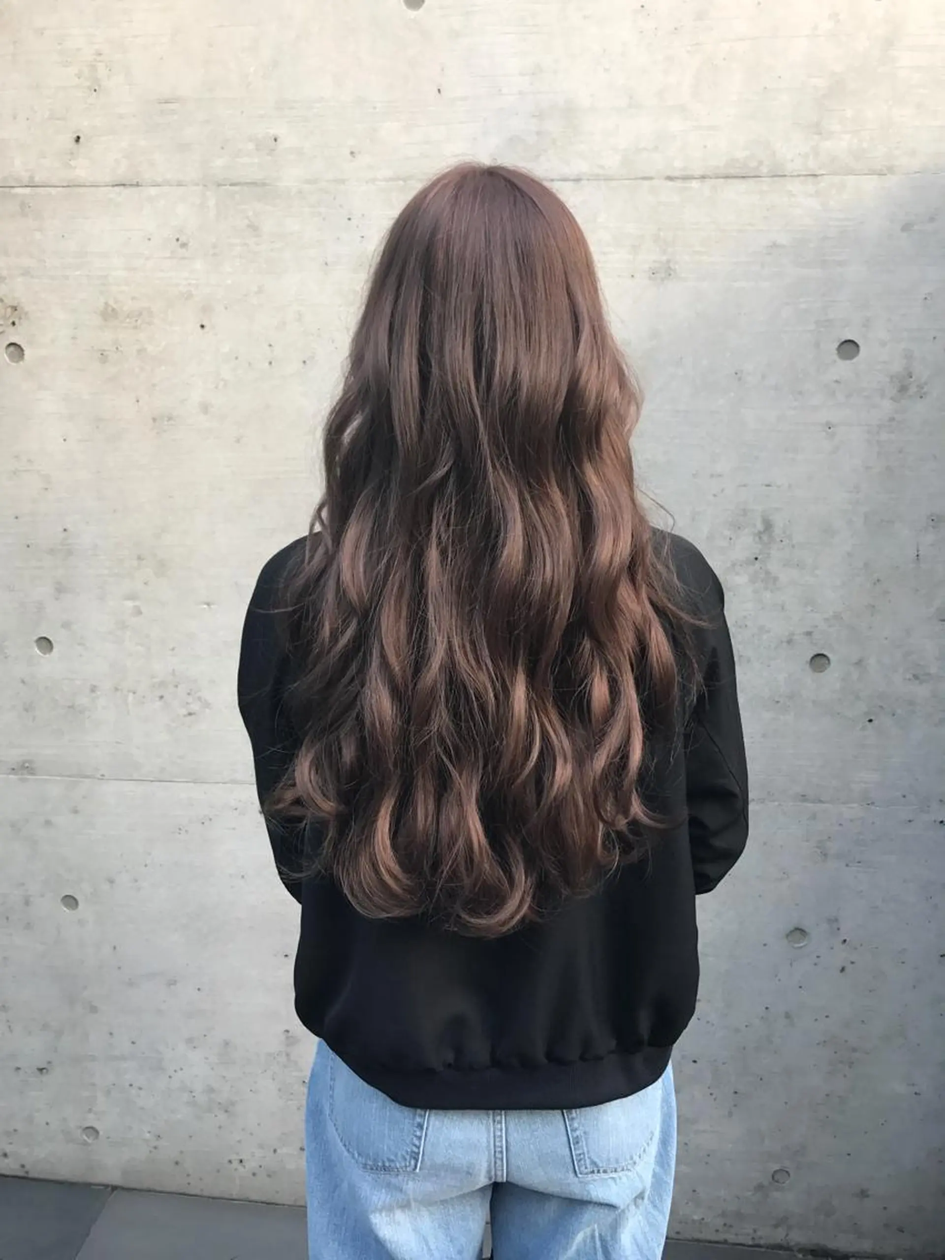 ロング カラー アッシュ ピンクカラー ピンクアッシュ トリートメント ていねい技術No.1 🌈諏訪 健太のヘアスタイル