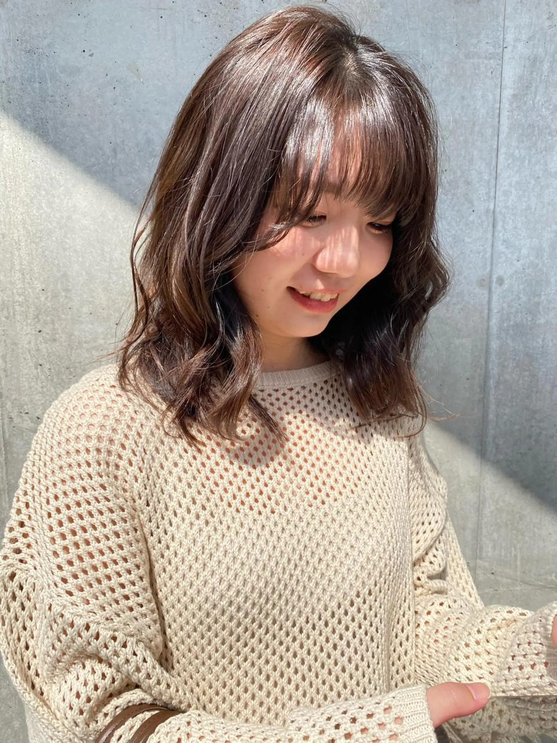 ミディアム カラー les baladins du miroir所属・🍃YURI 🍃のヘアスタイル